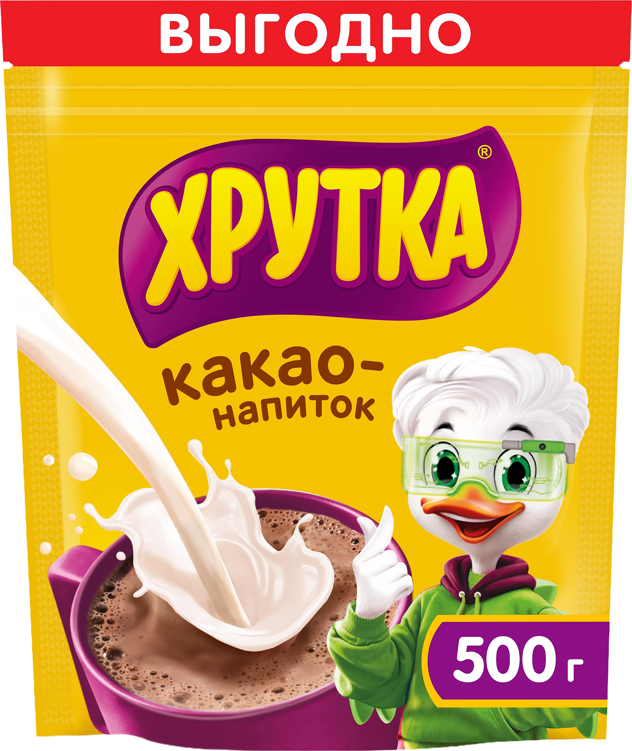 Изображение товара Какао-напиток быстрорастворимый ХРУТКА 500г для яркого утра и удовольствия