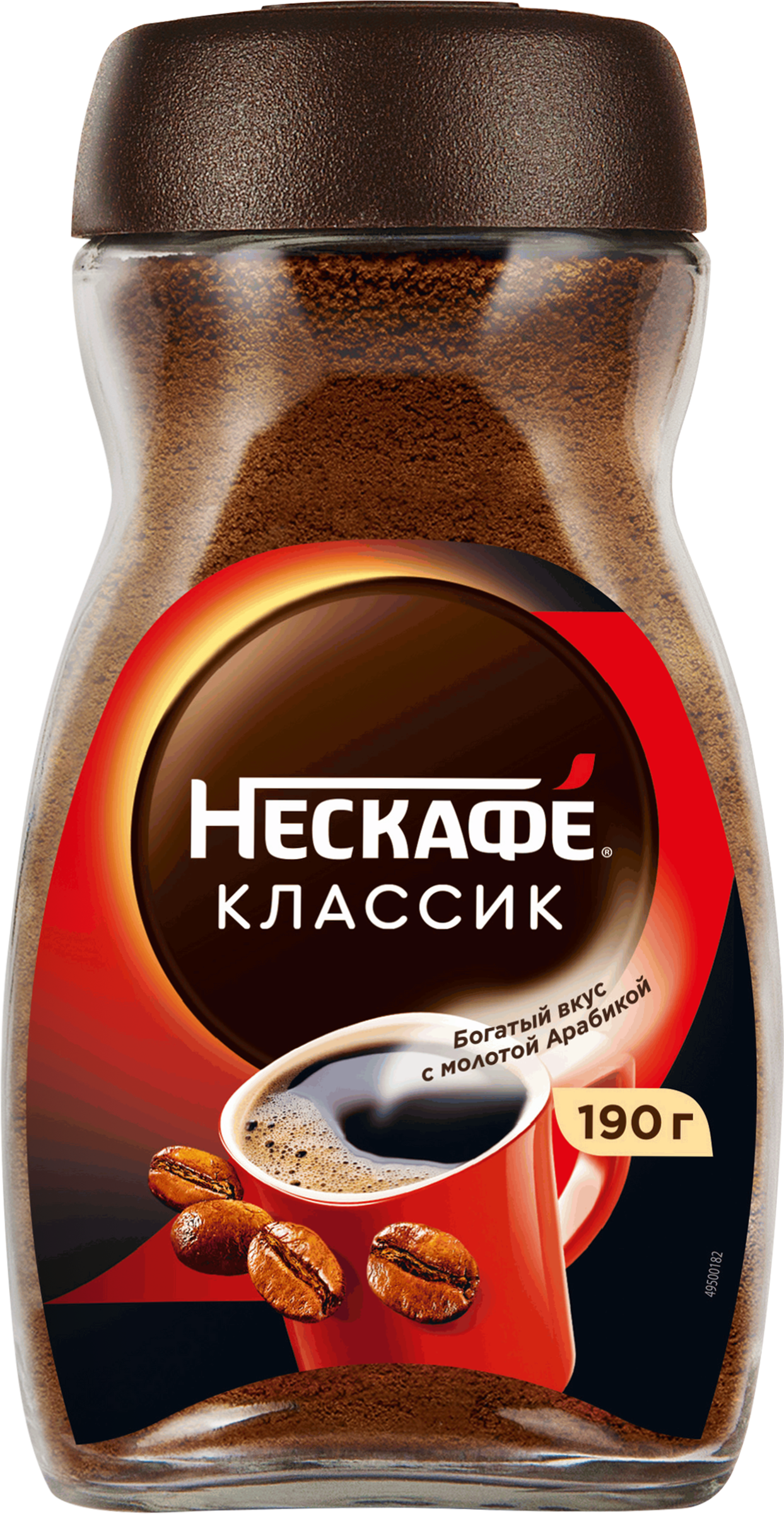 Изображение товара Кофе растворимый с добавлением молотого НЕСКАФЕ Classic натуральный, 190г