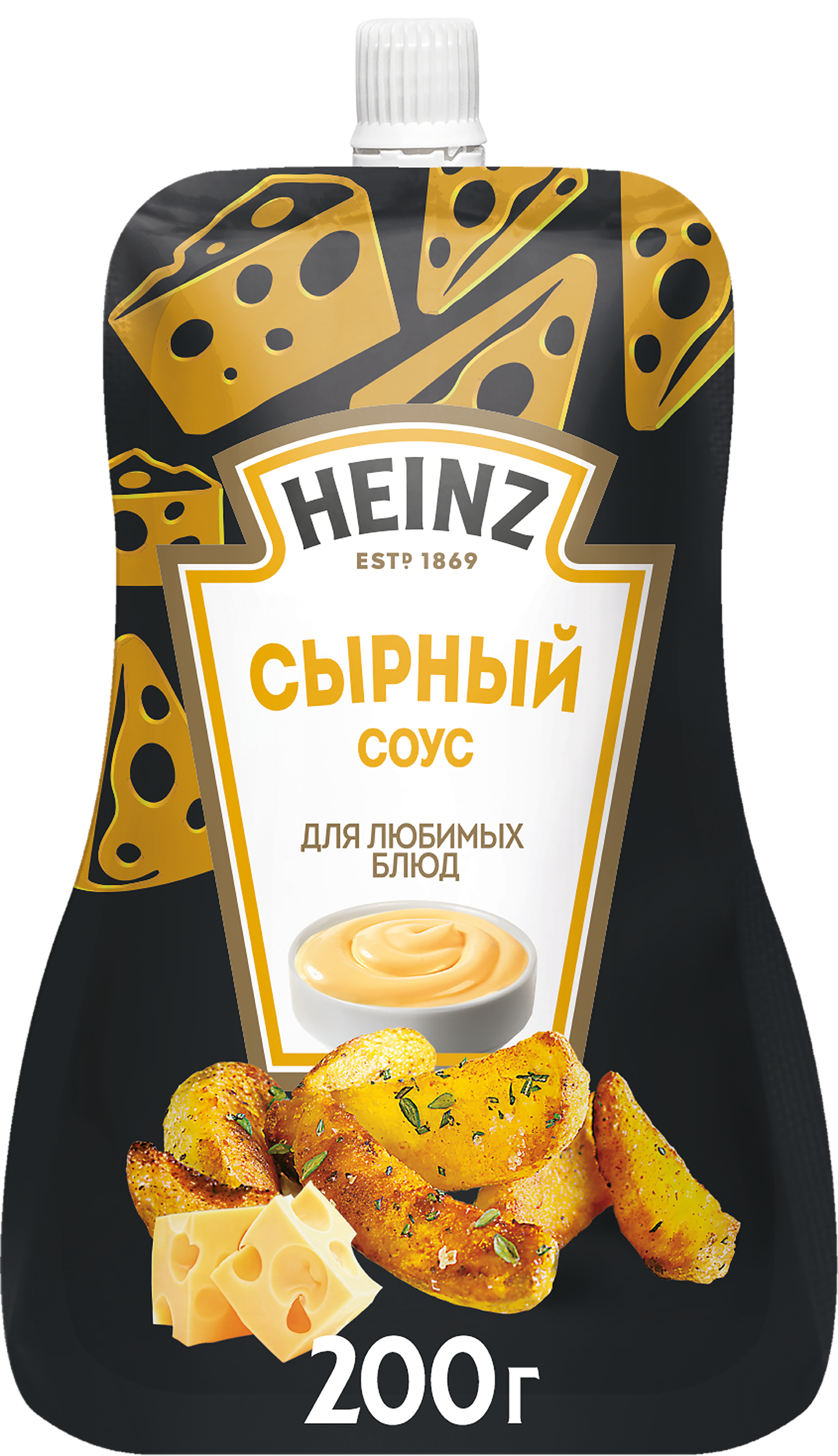 Изображение товара Соус HEINZ Сырный 200г - сливочный сырный соус для блюд и закусок