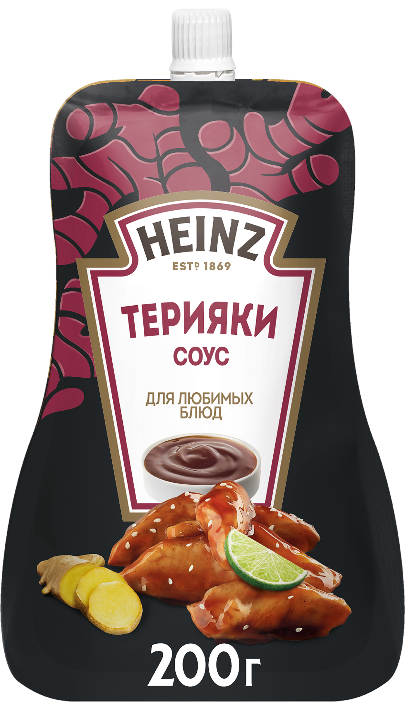 Изображение товара Соус соевый HEINZ Терияки 200г натуральный соус для блюд и заправок