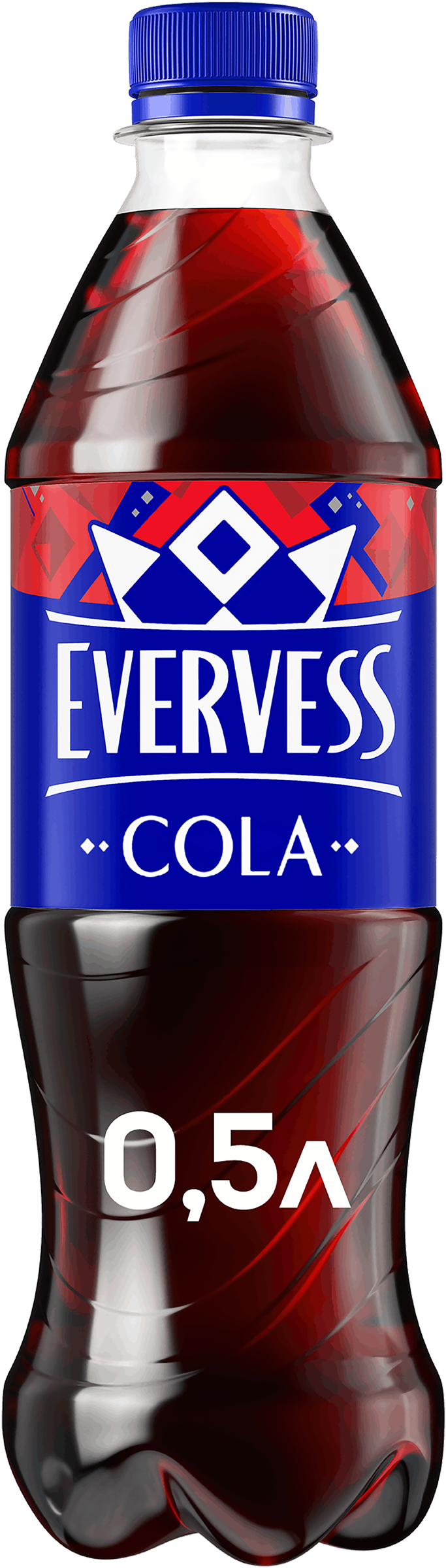 Изображение товара Напиток EVERVESS Кола газированный в упаковке 0.5л