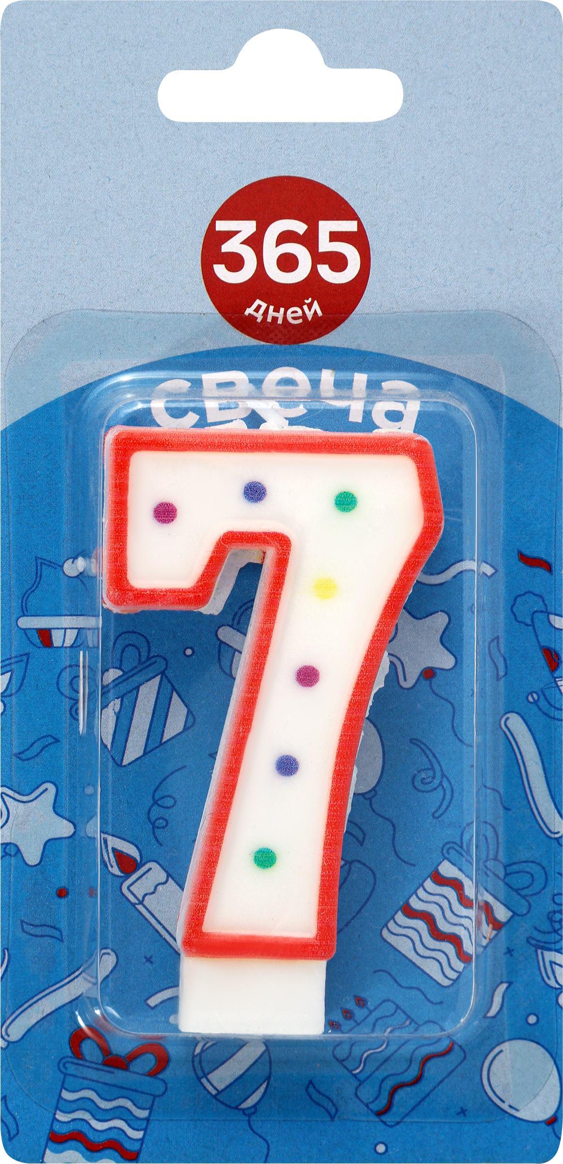 Изображение товара Свечи для торта 365 ДНЕЙ Цифра 7