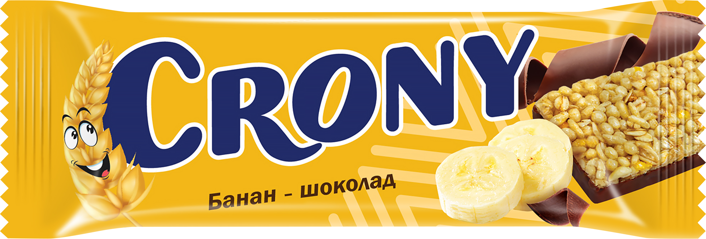 Изображение товара Батончик-мюсли ЛЕОВИТ Crony Банан и шоколад, 50г