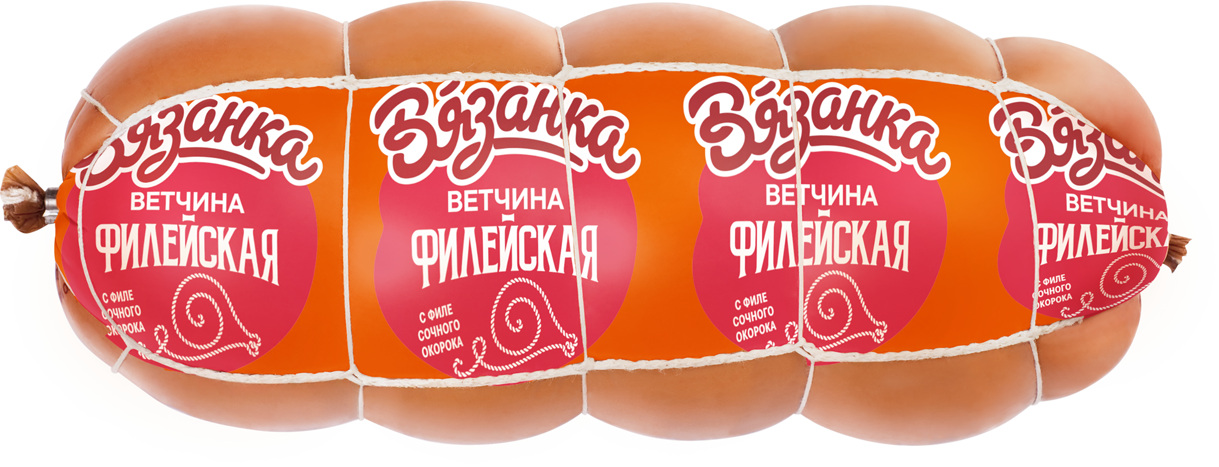Изображение товара Ветчина ВЯЗАНКА Филейская Столичная весовая 858.99 рублей