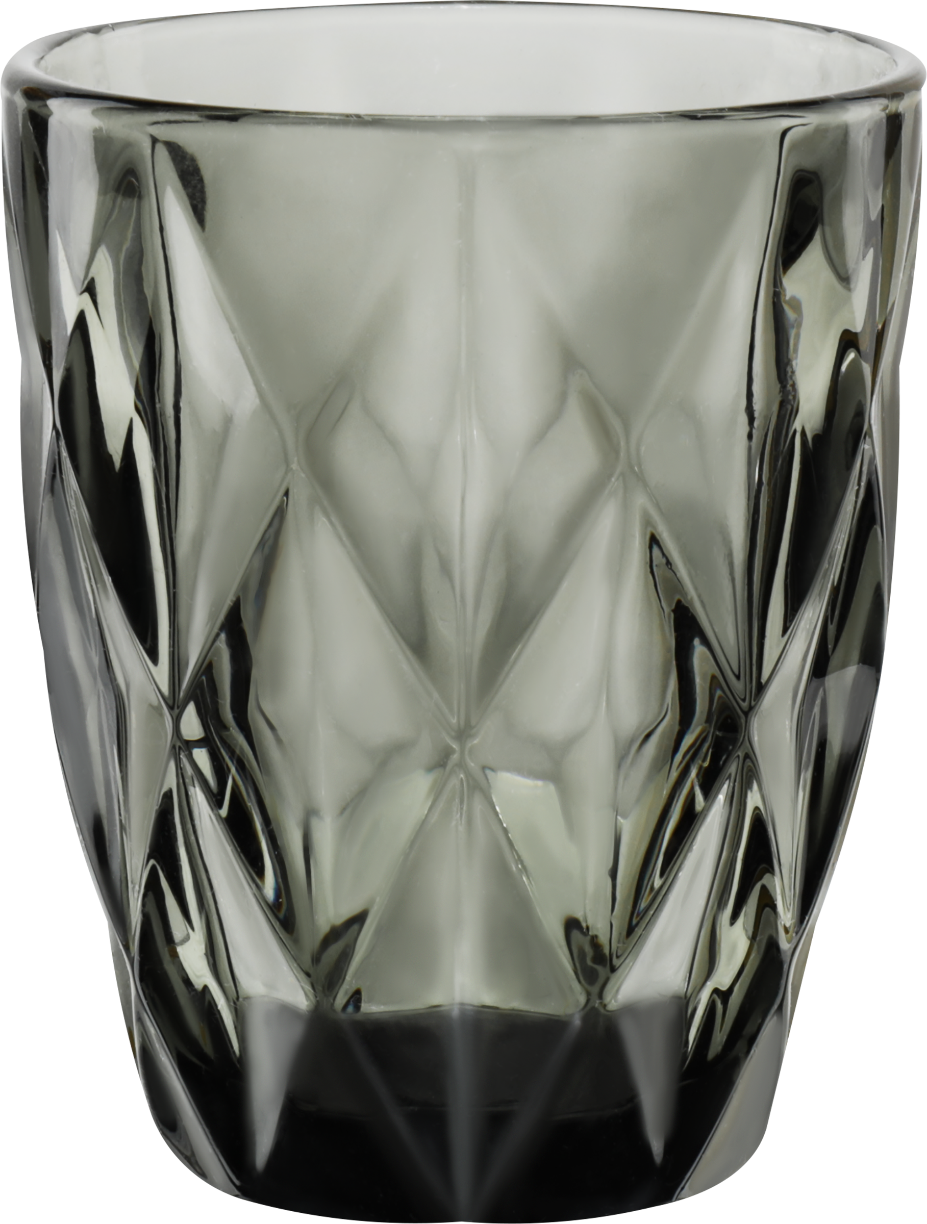 Изображение товара Стакан HOMECLUB Crystal grey 260мл из стекла черный стильный дизайн