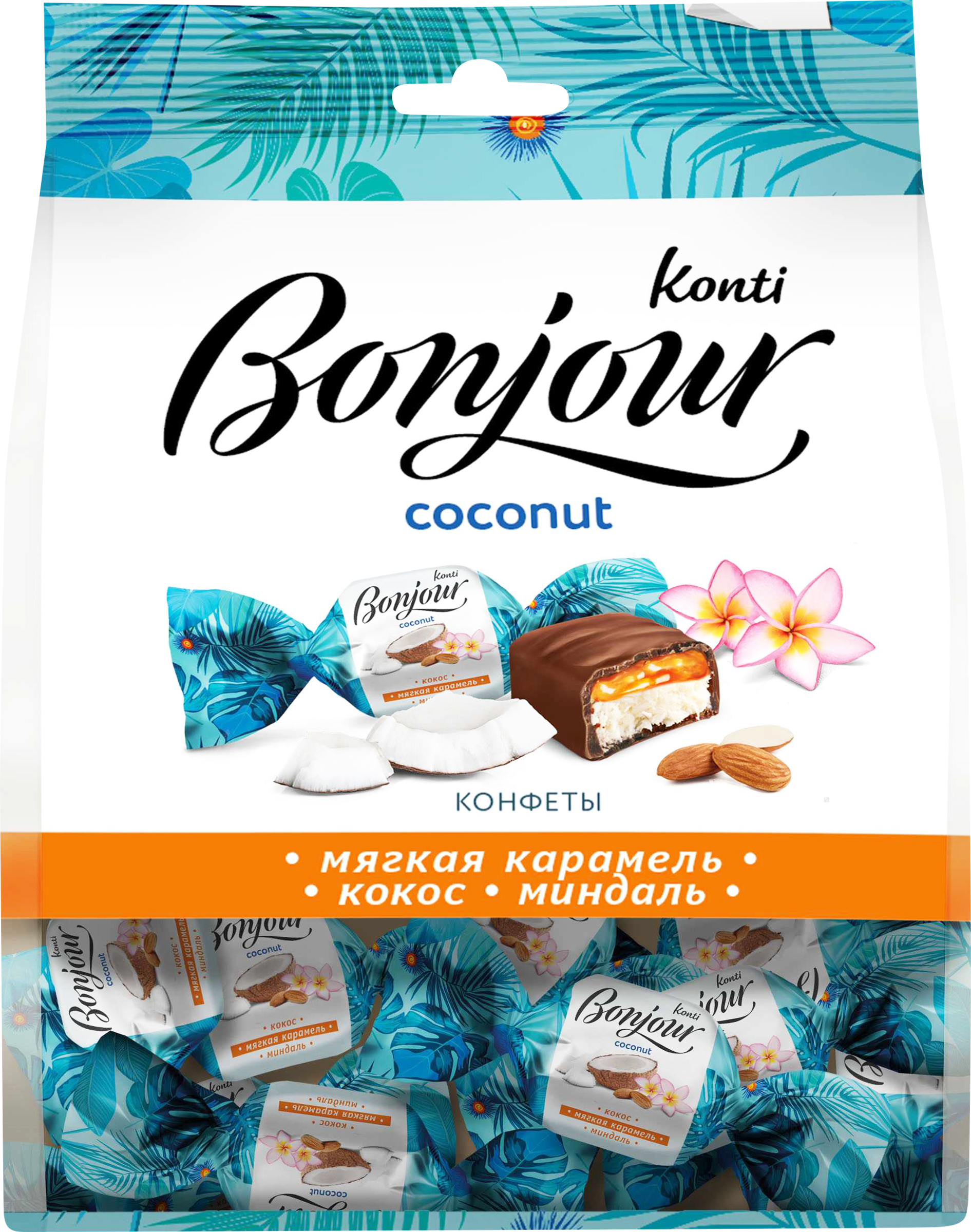 Изображение товара Конфеты KONTI Bonjour coconut, 200г