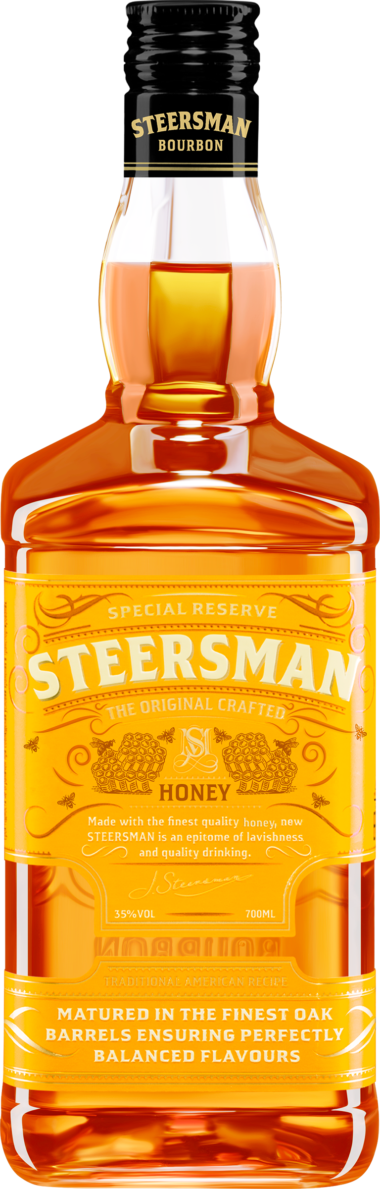 Изображение товара Коктейль STEERSMAN Honey со вкусом меда 35%, 0.7л