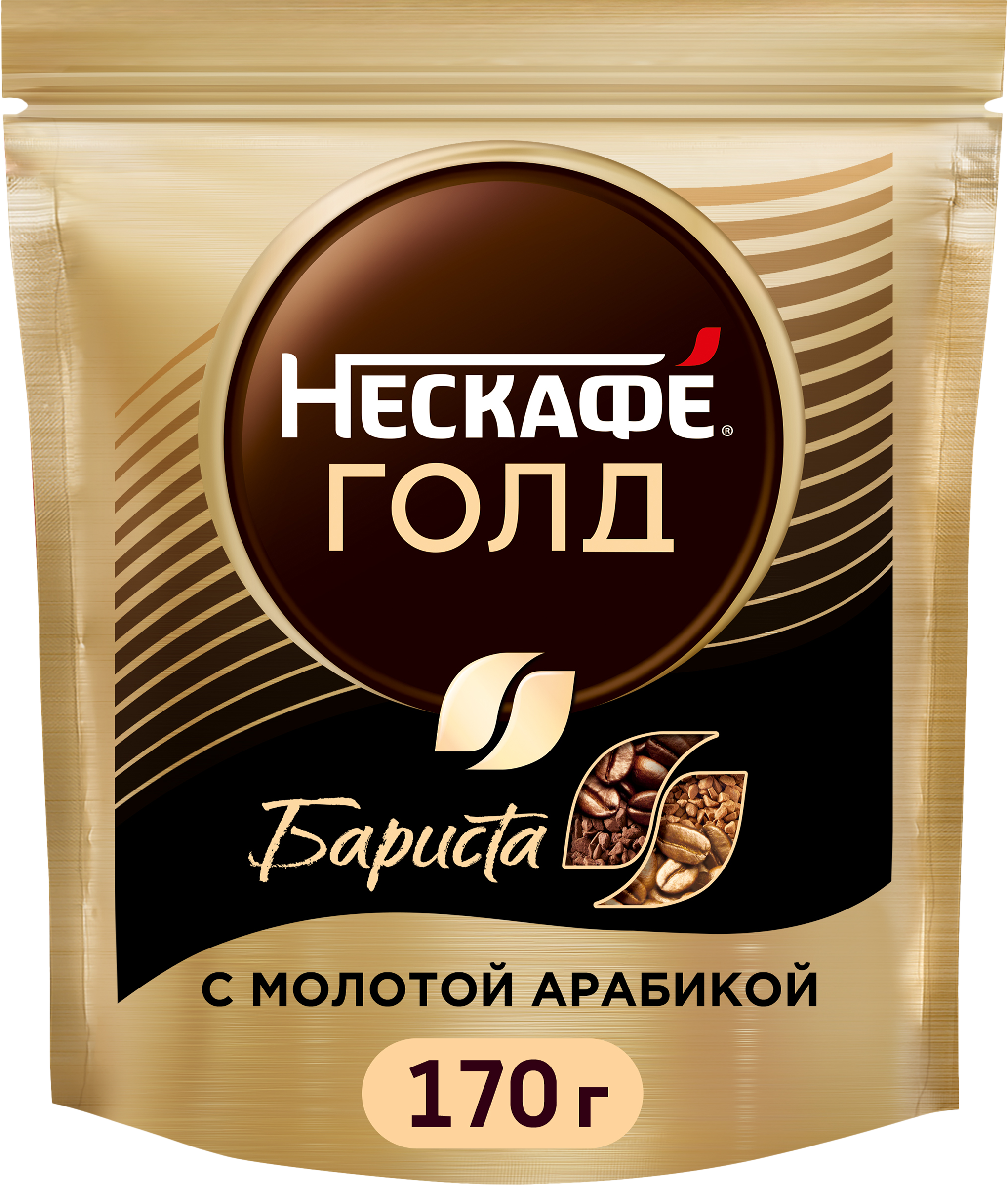 Изображение товара Кофе растворимый НЕСКАФЕ Gold Barista натуральный 170г великолепный вкус