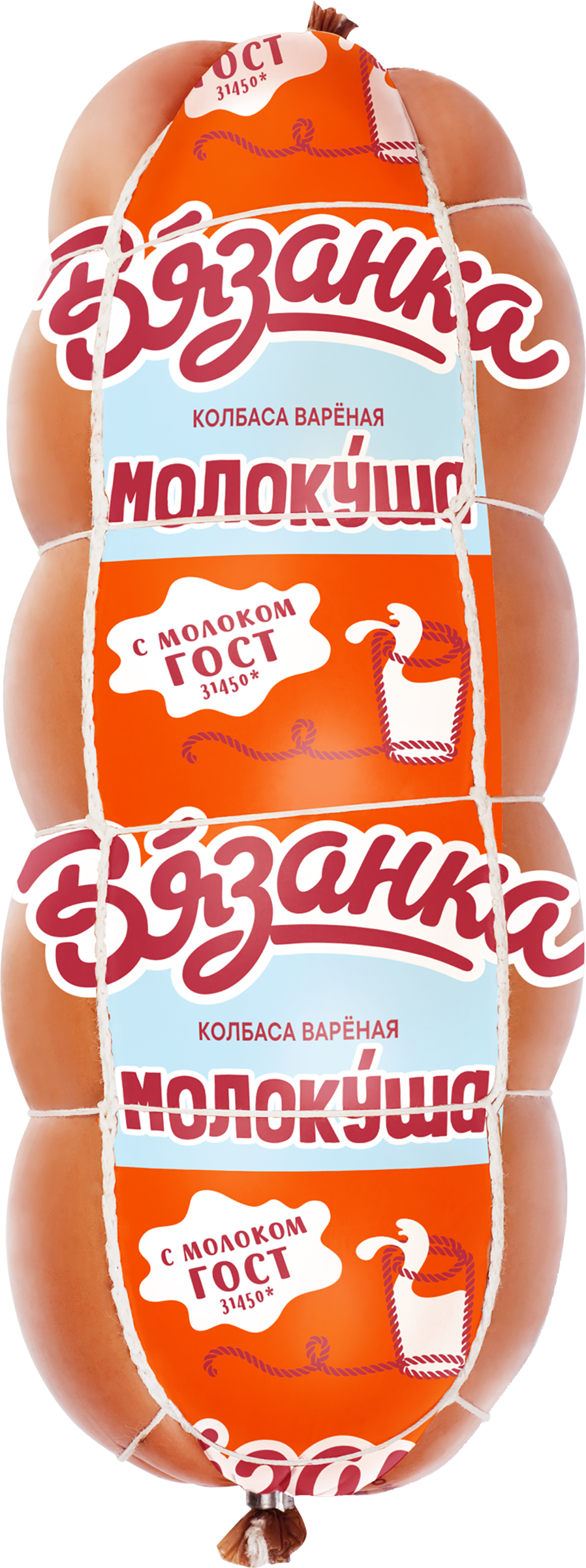 Изображение товара Колбаса вареная ВЯЗАНКА Молокуша весовая с нежным вкусом