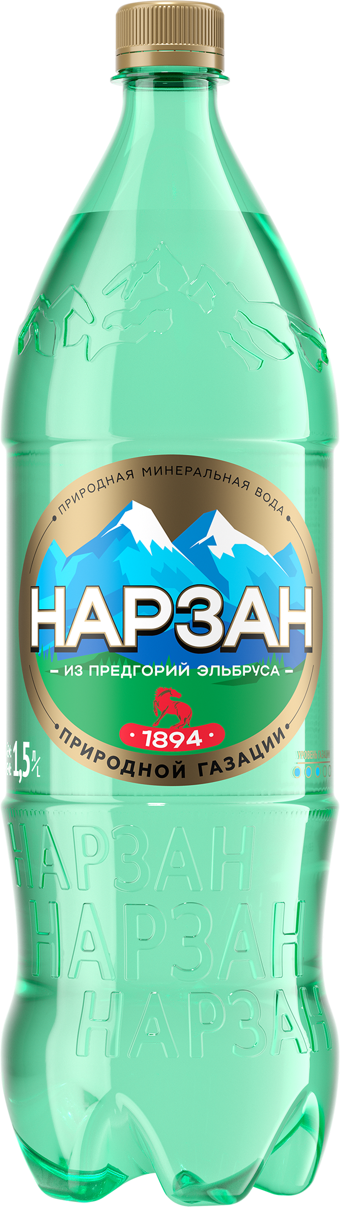 Изображение товара Вода минеральная НАРЗАН газированная, 1.5л