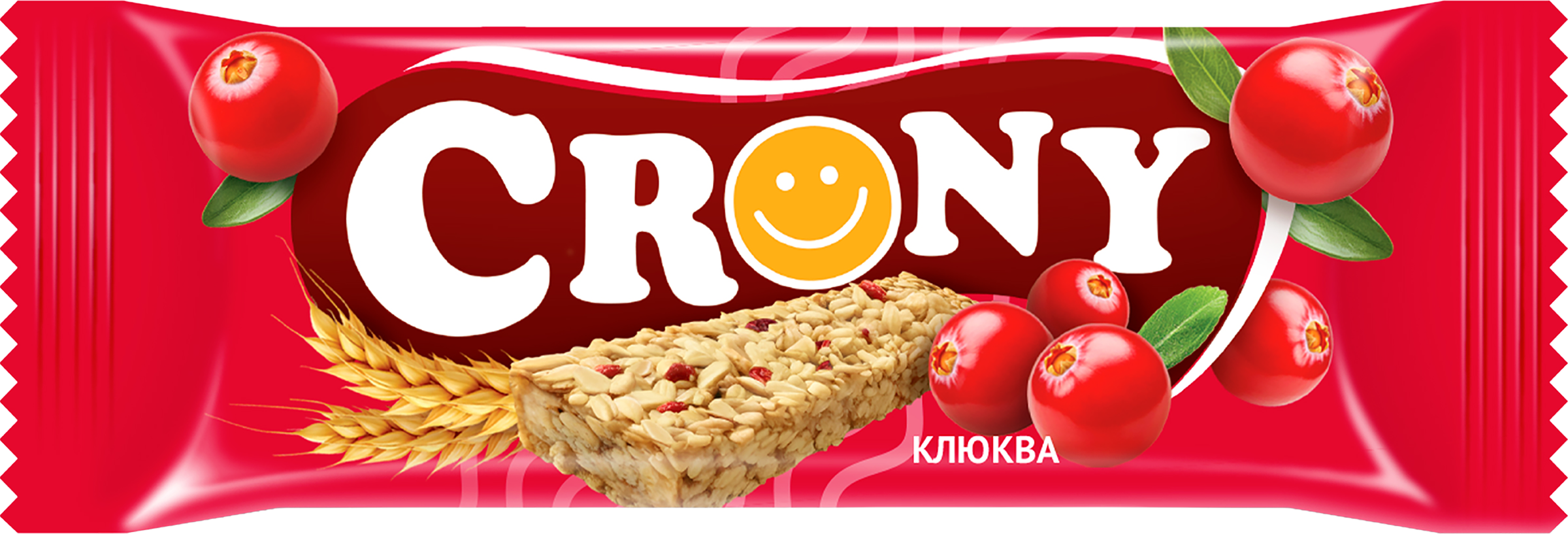 Изображение товара Батончик-мюсли Crony Клюква 50г - полезный перекус для активных людей