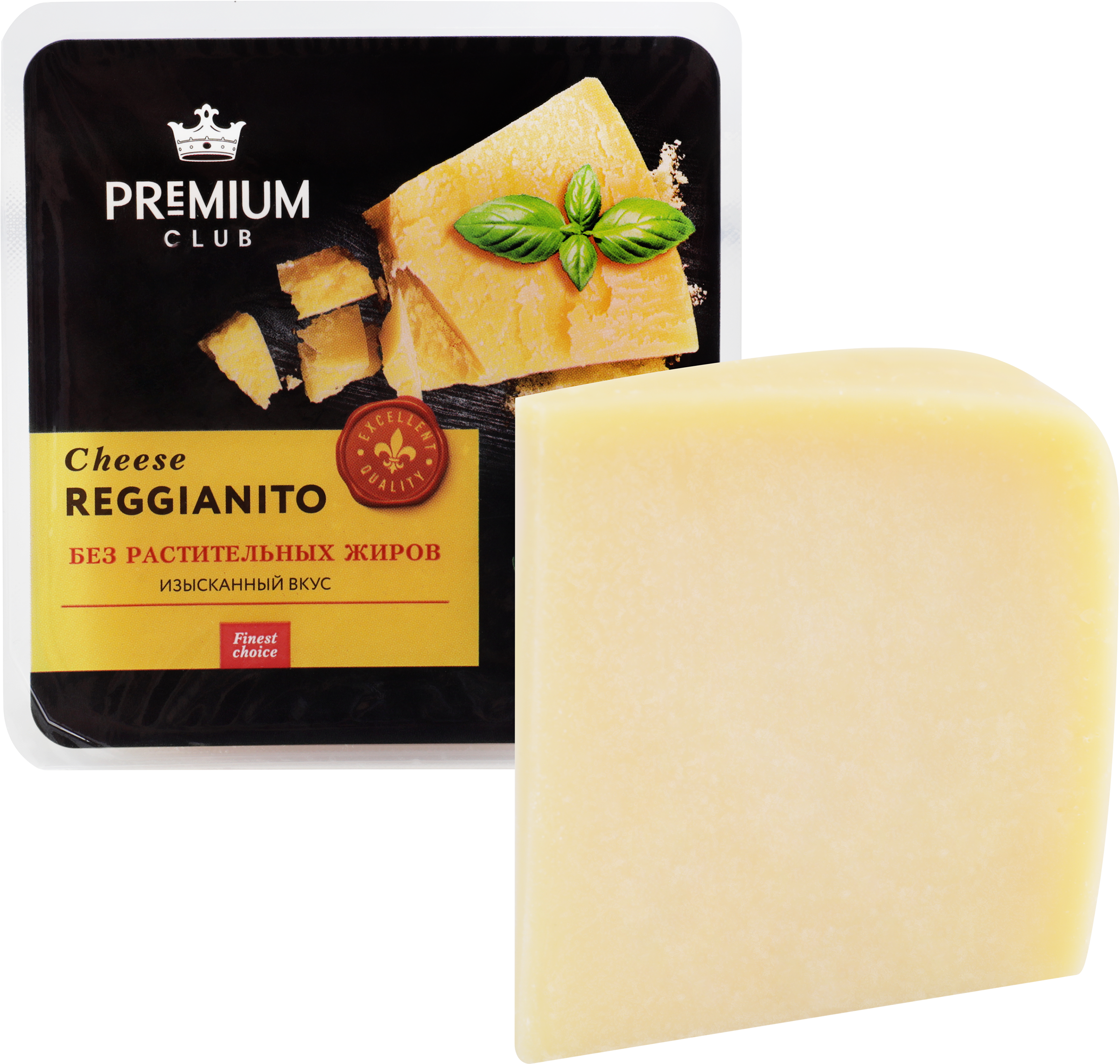 Изображение товара Сыр твердый PREMIUM CLUB Реджанито 40% 200г Итальянский сыр зернистый