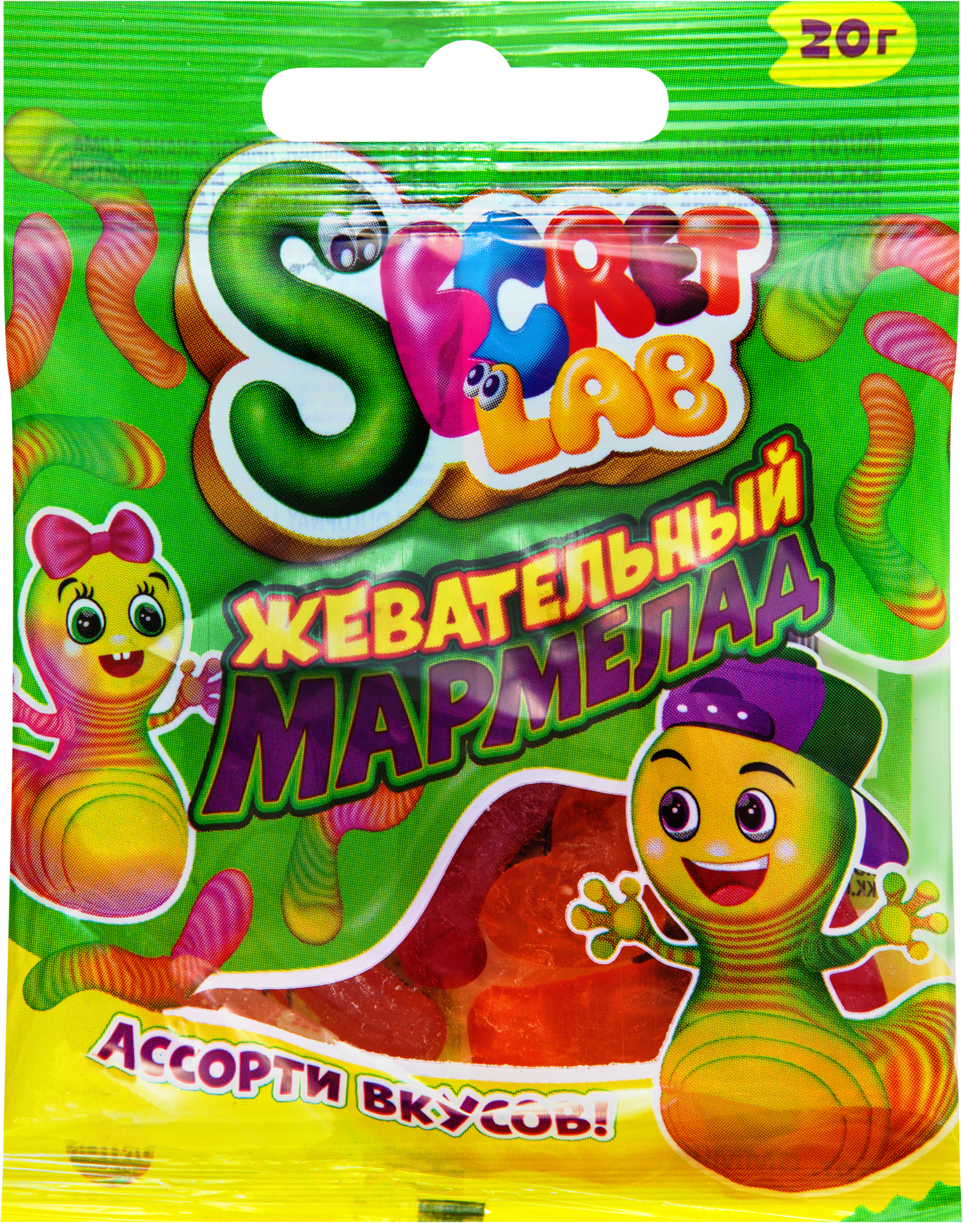 Изображение товара Мармелад жевательный SECRET LAB Мармеладная семейка ассорти вкусов, 20г