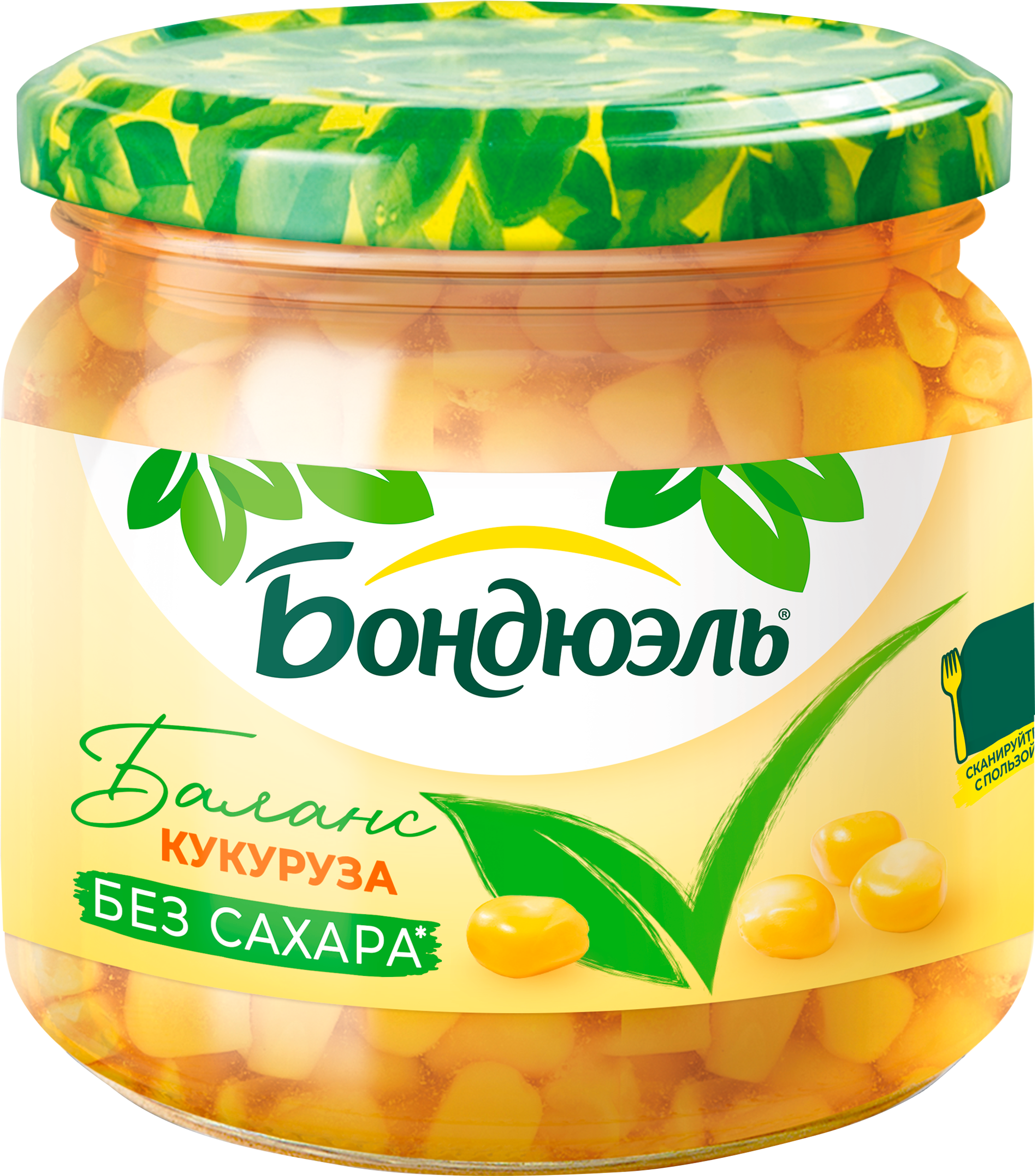 Изображение товара Кукуруза БОНДЮЭЛЬ в зернах, без сахара, 350мл