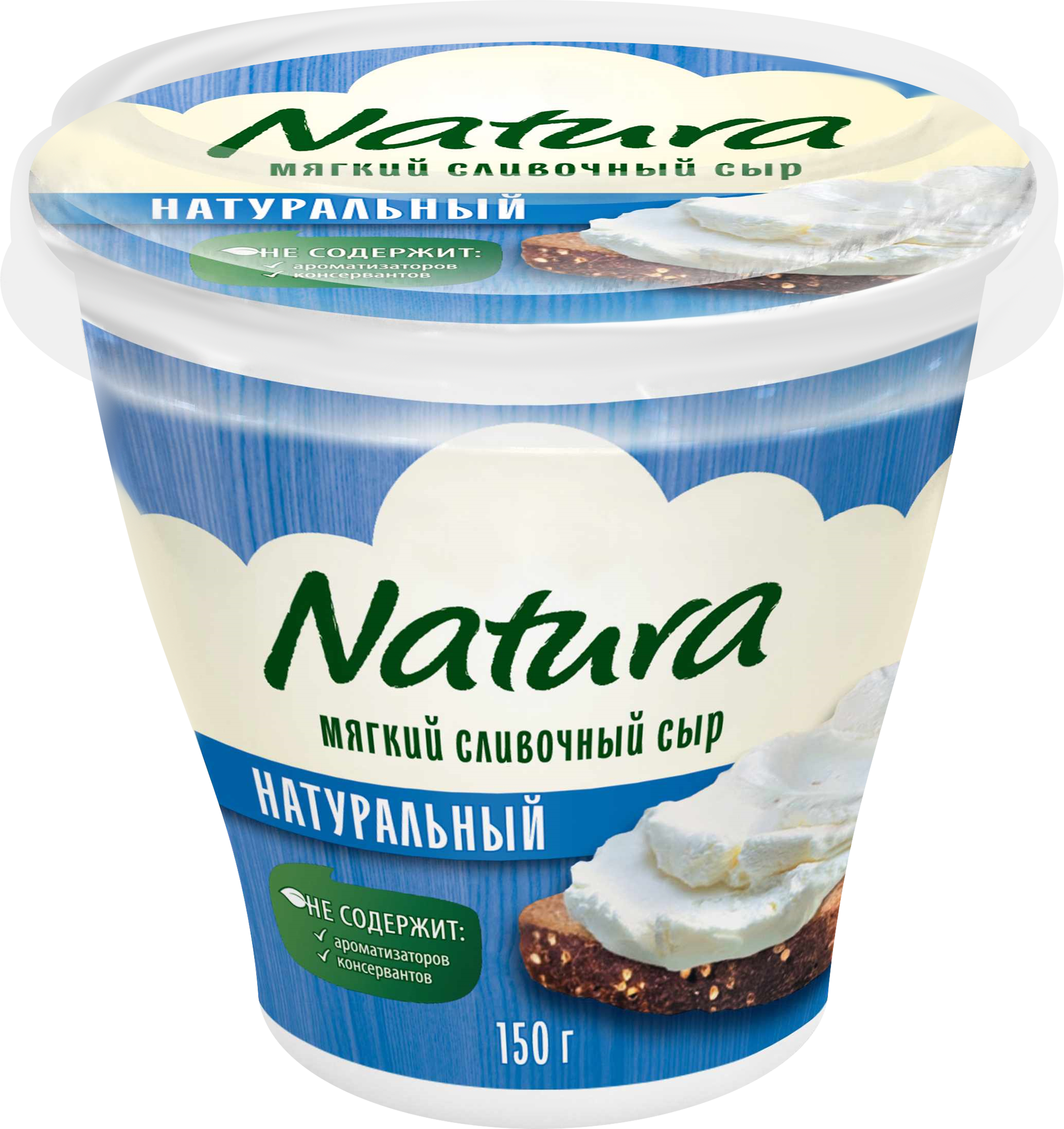 Изображение товара Сыр мягкий NATURA Сливочный 60%, без змж, 150г