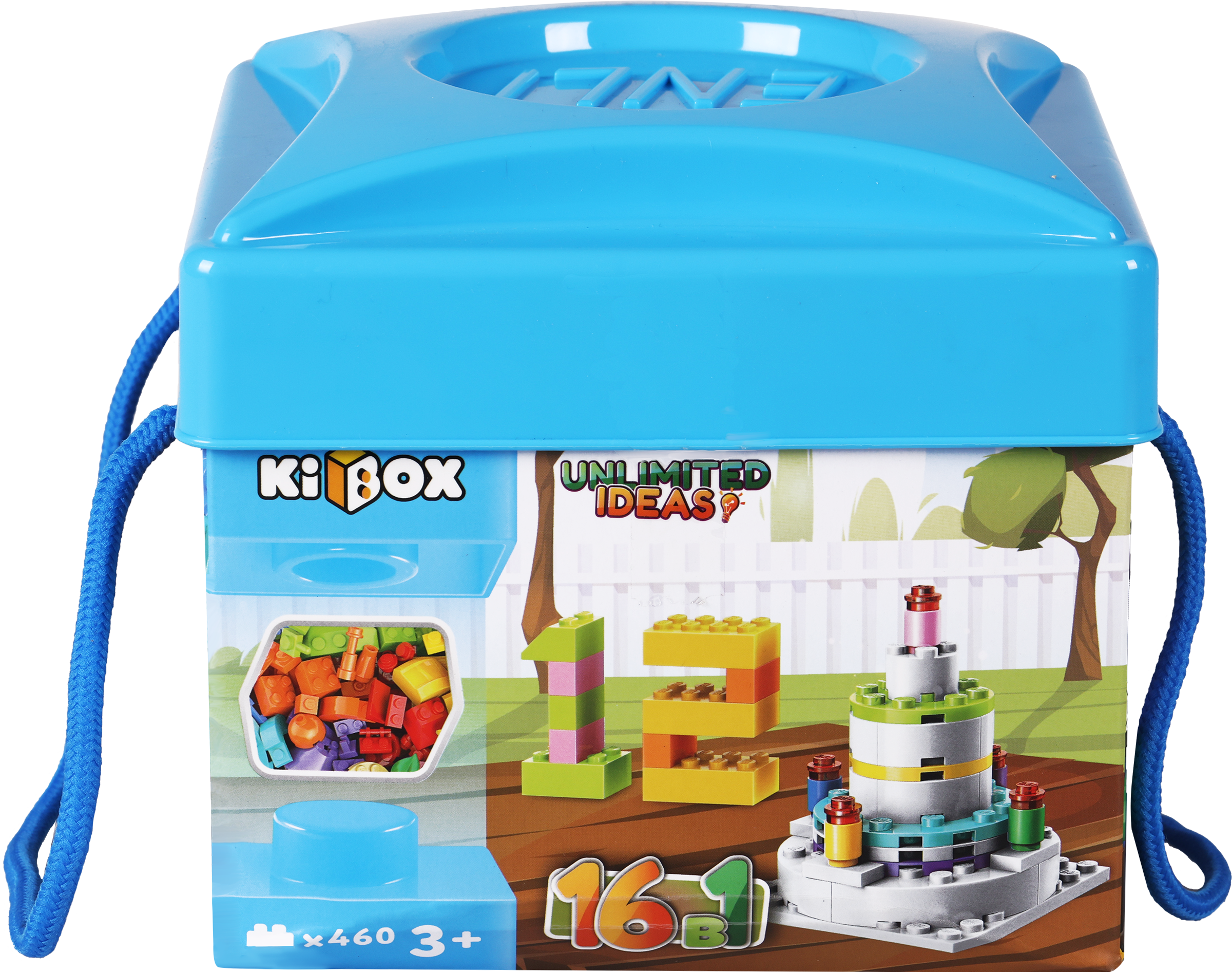 Изображение товара Конструктор KIBOX Собери свой мир 460 деталей для детей от 3 лет