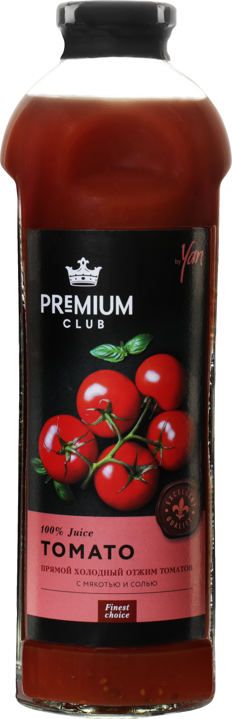 Изображение товара Сок PREMIUM CLUB из томатов с мякотью холодный отжим 0.93л натуральный и полезный