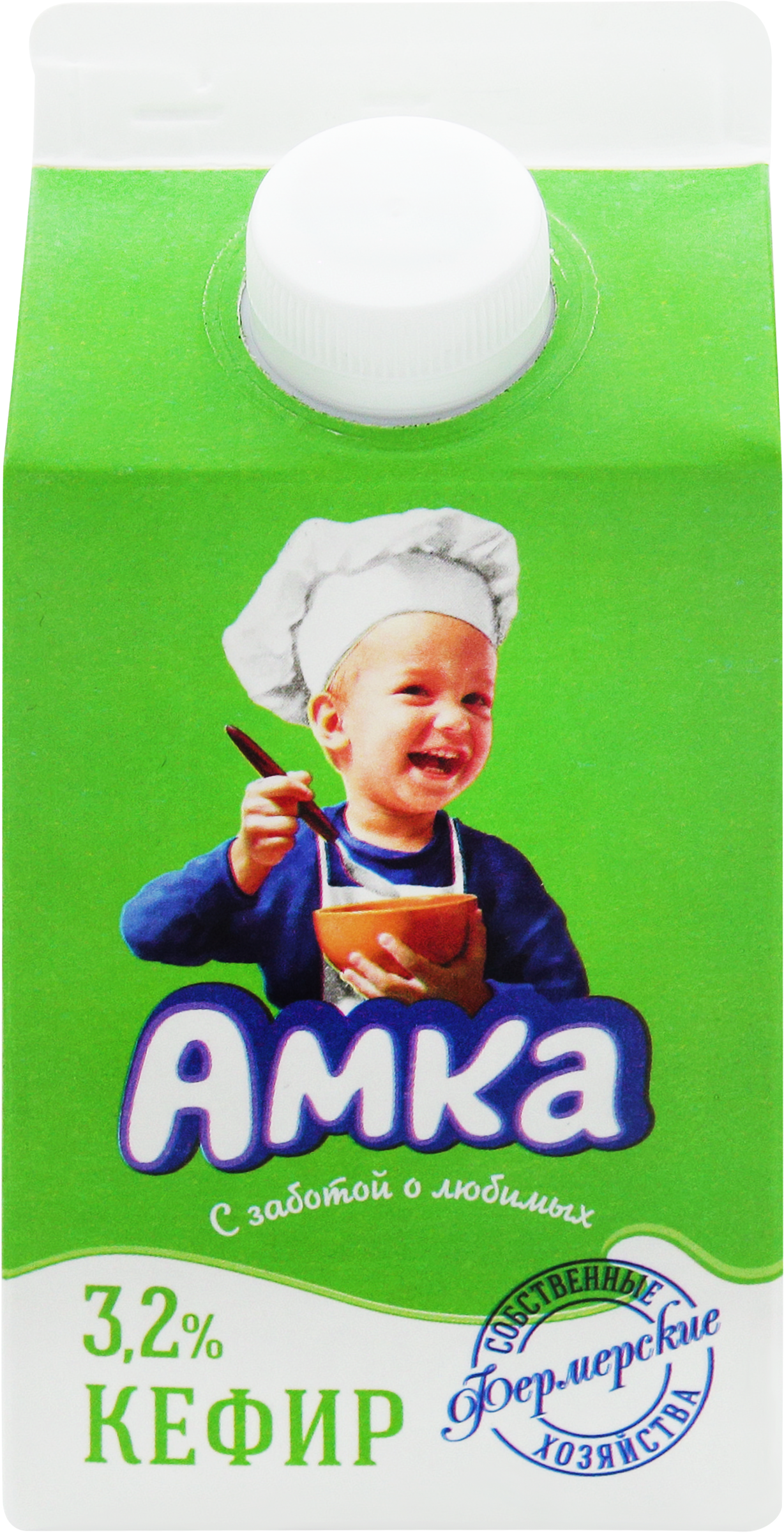 Изображение товара Кефир АМКА 3,2%, без змж, 450г