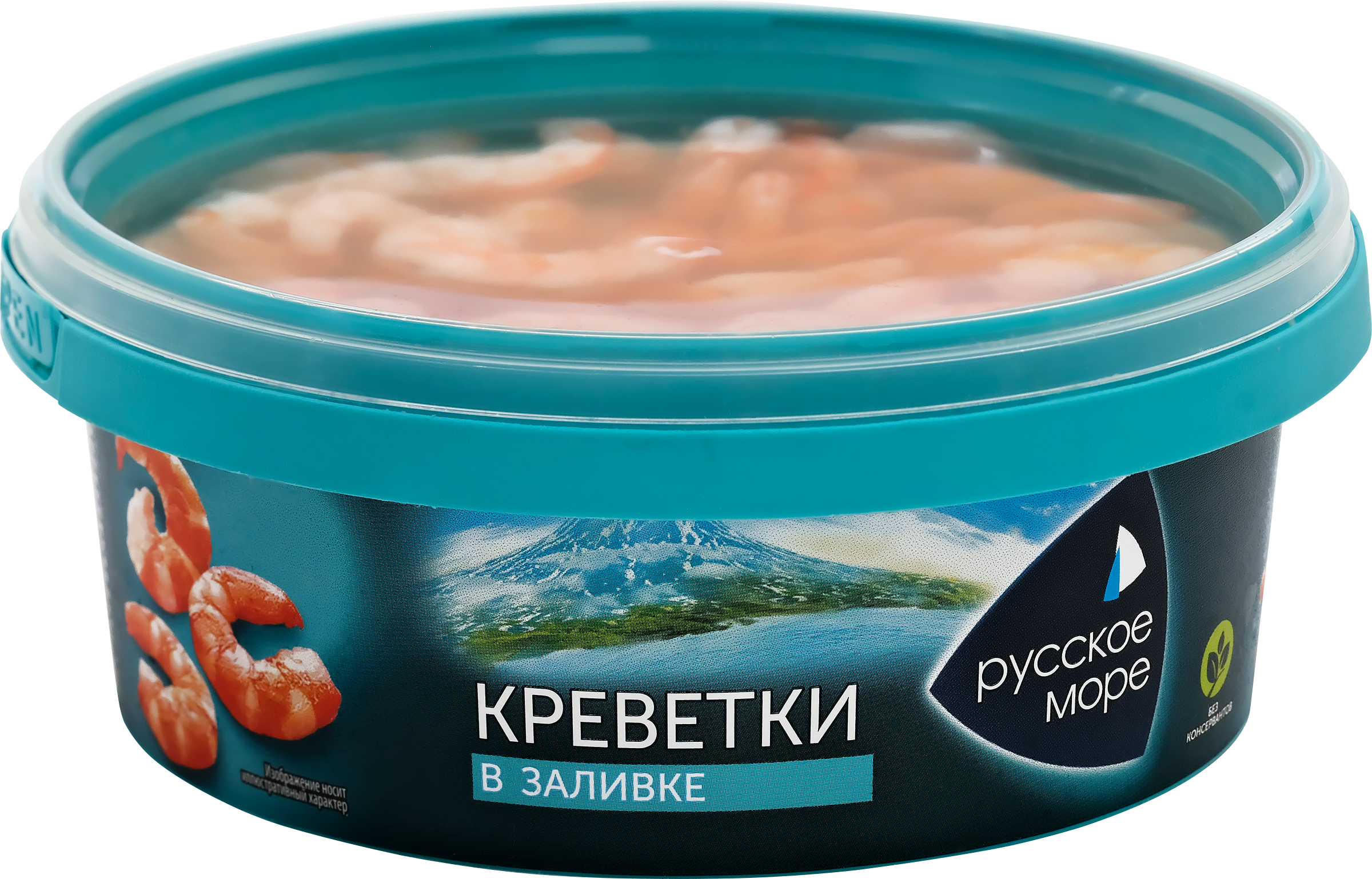 Изображение товара Креветки РУССКОЕ МОРЕ мясо в заливке 300г - натуральный продукт для салатов и закусок