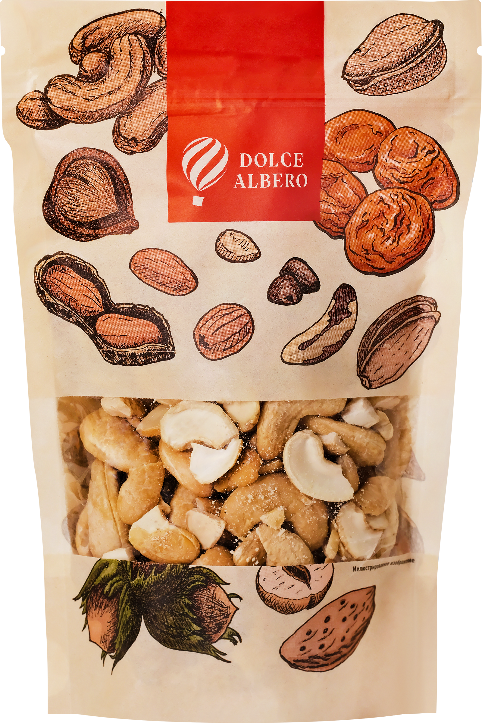 Изображение товара Кешью DOLCE ALBERO жареный 150г орехи натуральный полезный продукт