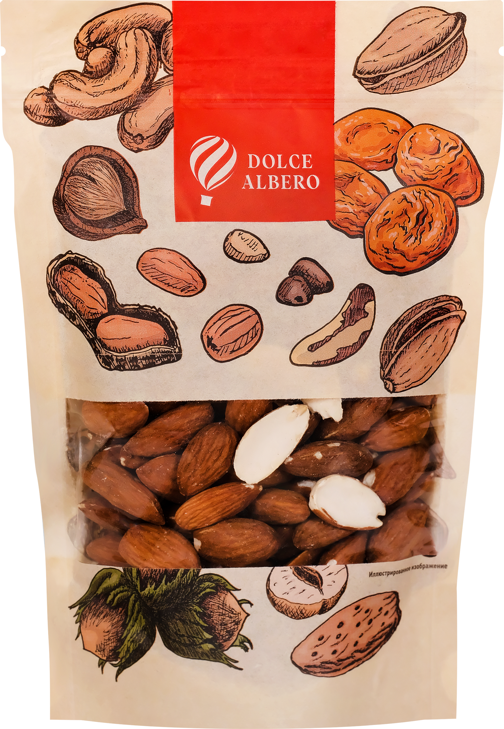 Изображение товара Миндаль DOLCE ALBERO жареный, 150г - полезный перекус