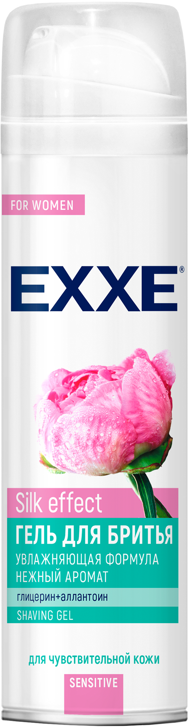 Изображение товара Гель для бритья женский EXXE Sensitive Silk Effect 200 мл для чувствительной кожи