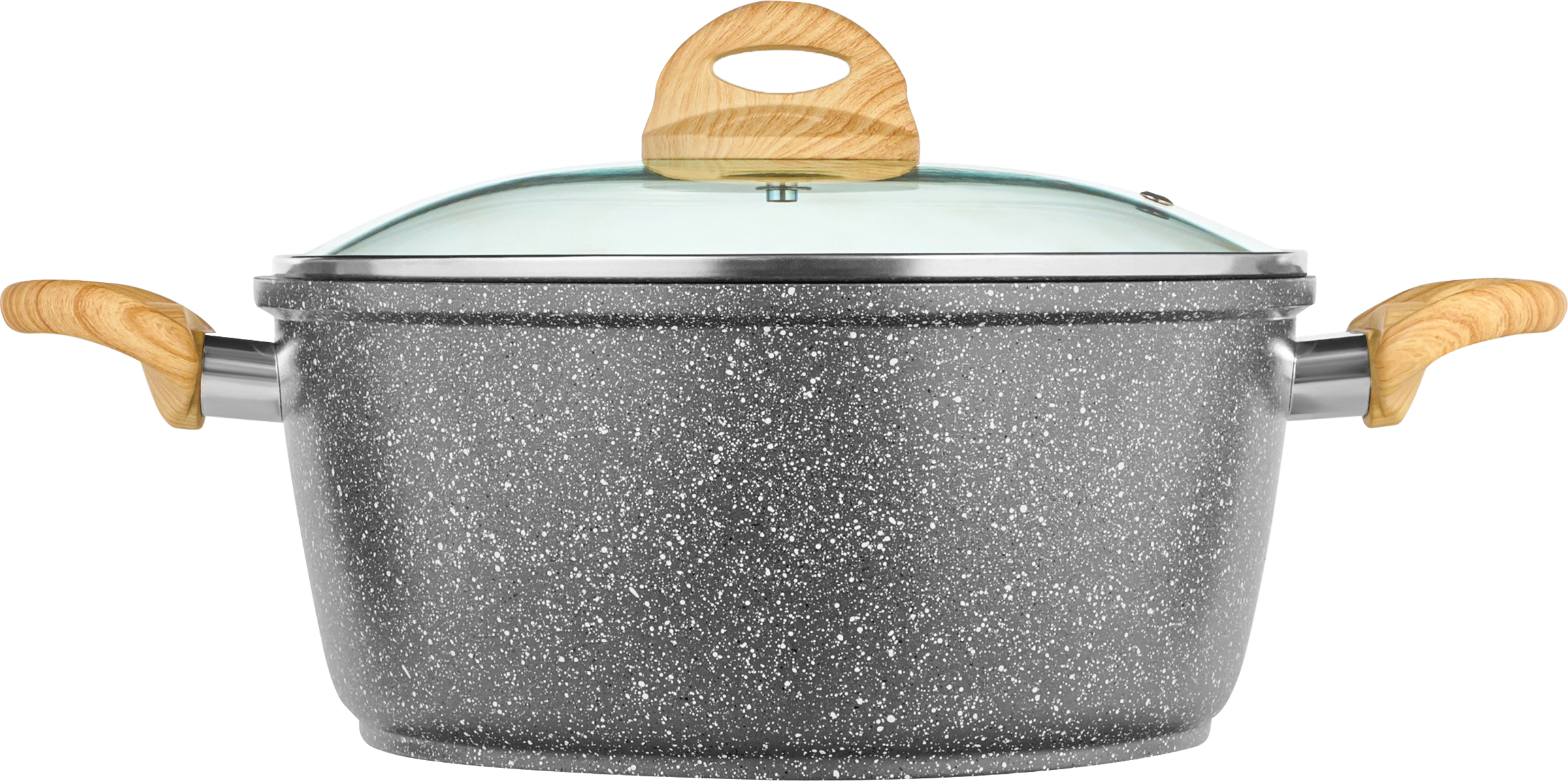 Изображение товара Кастрюля HOMECLUB Scandia литая 3,3л антипригарное покрытие стеклянная крышка