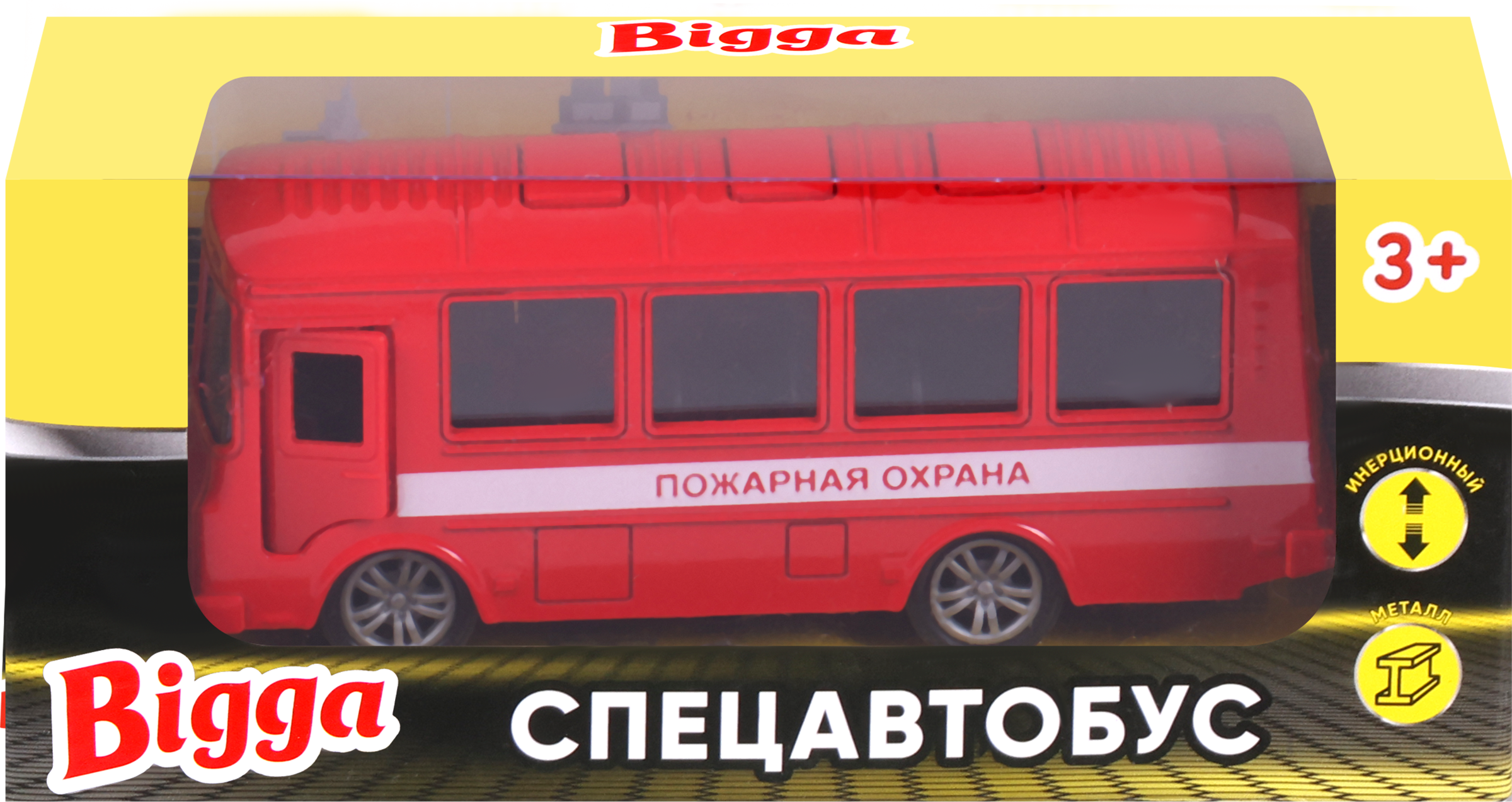 Изображение товара Игрушка инерционная BIGGA Спецавтобус 11см для детей 3 лет и старше