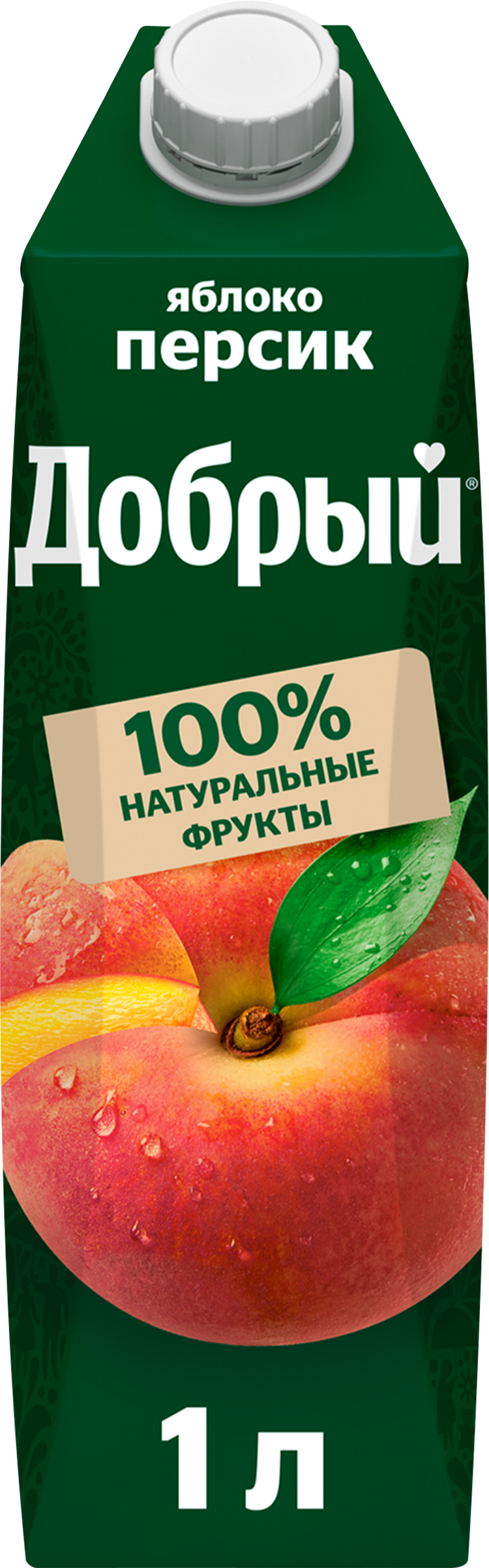 Изображение товара Напиток сокосодержащий ДОБРЫЙ Яблоко, персик, 1л