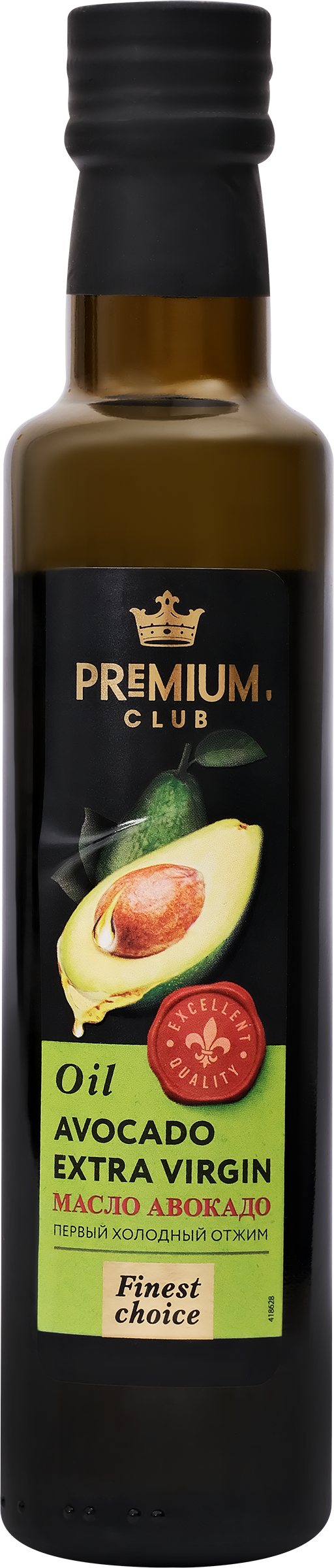 Изображение товара Масло авокадо PREMIUM CLUB нерафинированное 250мл высшего качества
