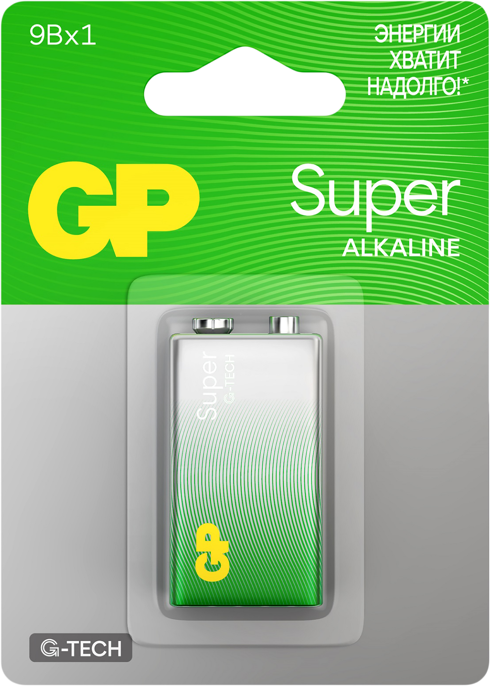 Изображение товара Батарейка алкалиновая GP Super Alkaline крона 9V