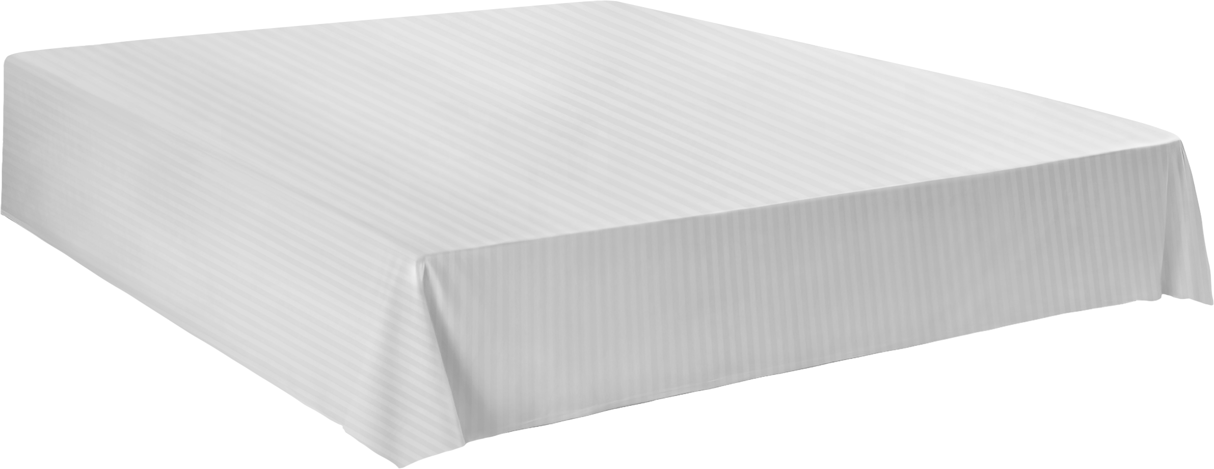 Изображение товара Простыня HOMECLUB 215x240см страйп-сатин белая для комфортного сна