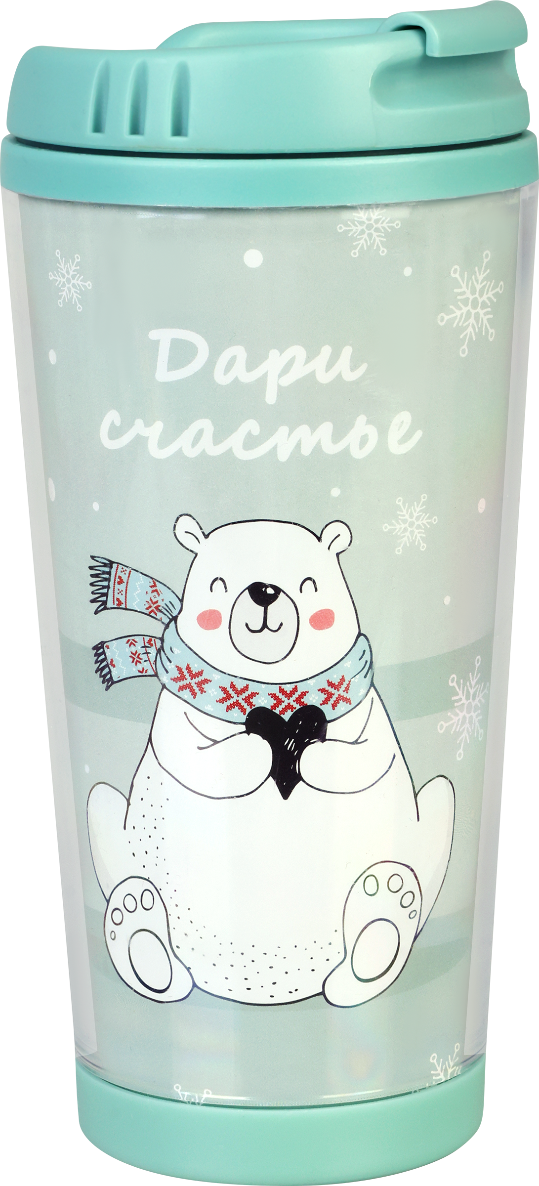 Изображение товара Термокружка ACTIWELL 450 мл с двойными стенками синяя