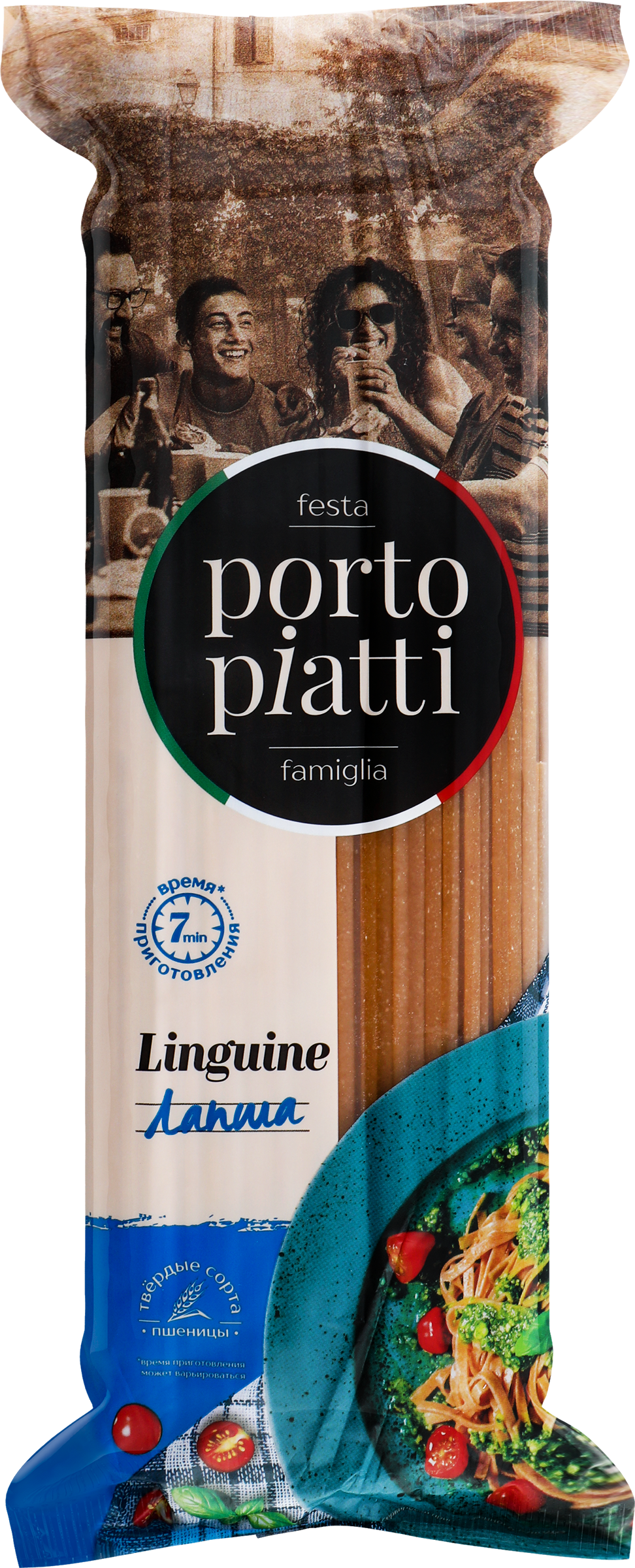 Изображение товара Макароны цельнозерновые PORTO PIATTI Linguine Лапша, 500г