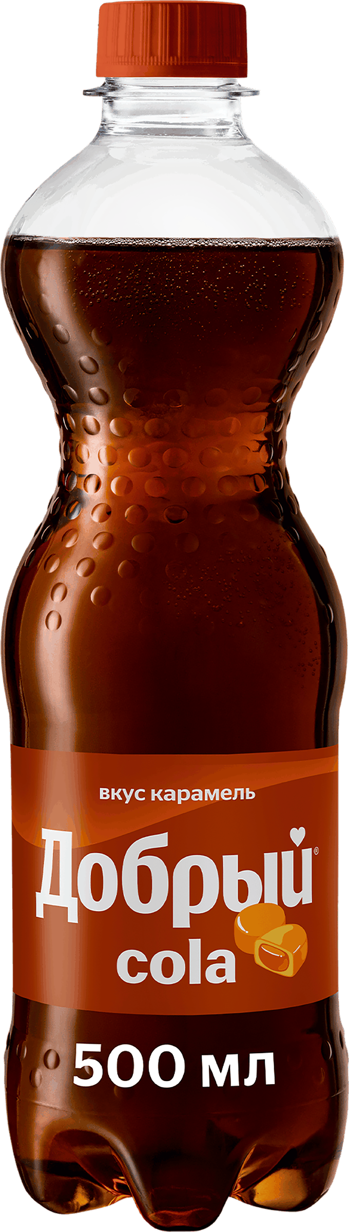 Изображение товара Газированный напиток ДОБРЫЙ Cola Карамель 0. 5л - освежающий вкус и бодрость