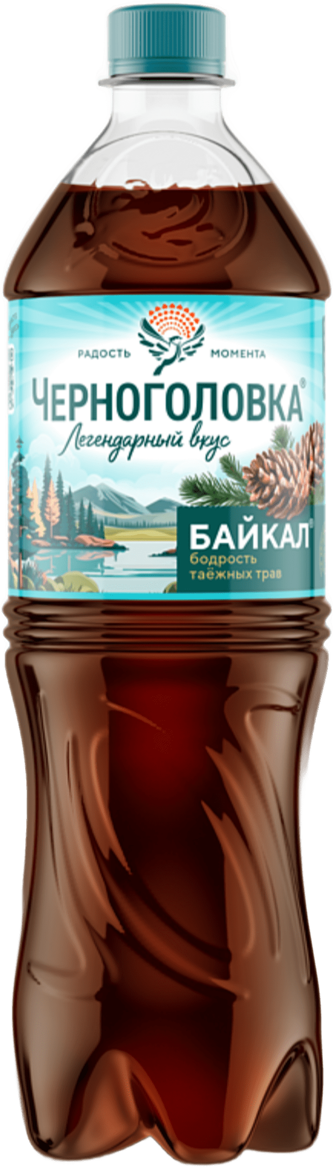 Изображение товара Напиток ЧЕРНОГОЛОВКА Байкал сильногазированный 1л - натуральный сибирский лимонад