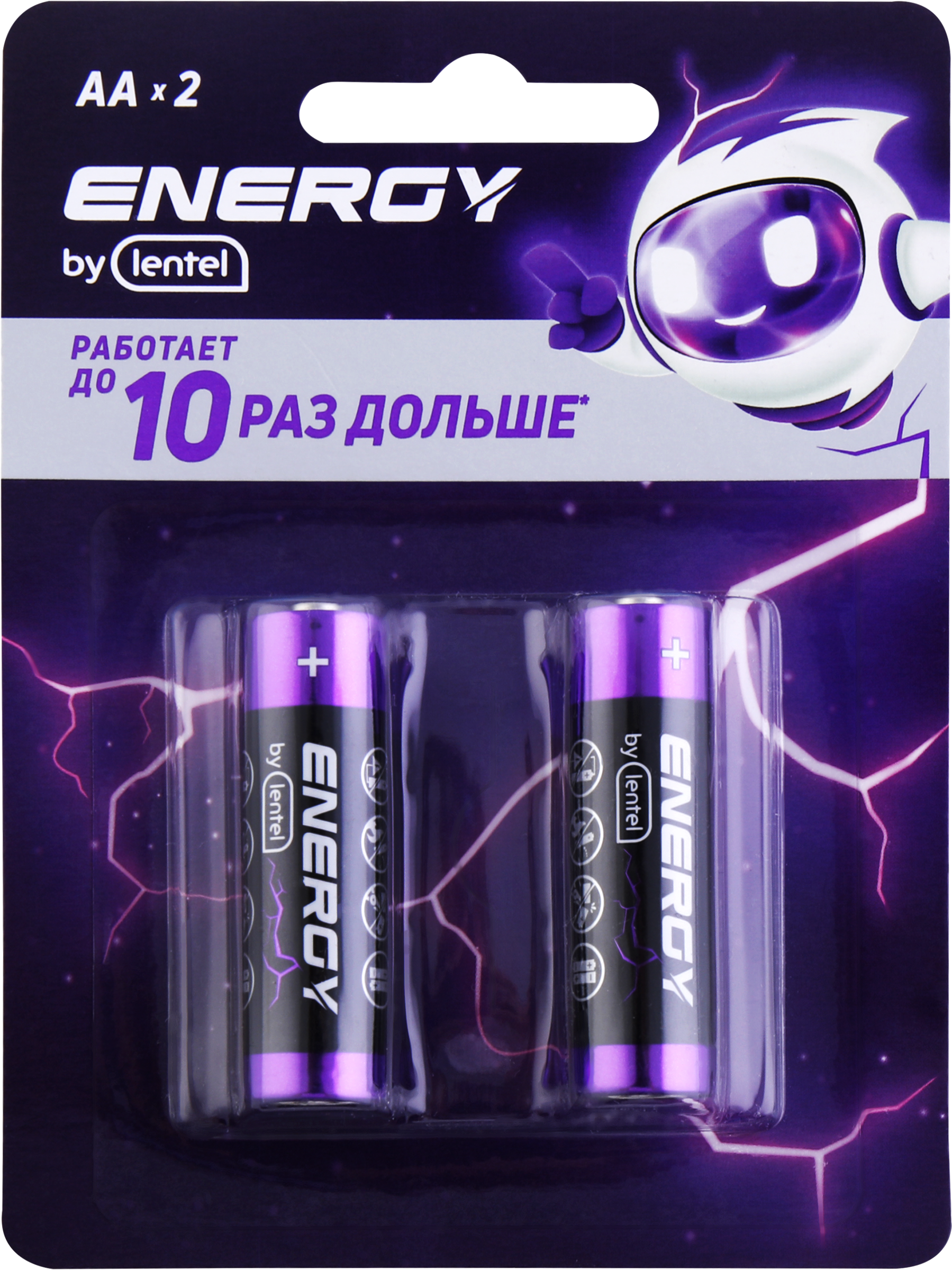 Изображение товара Элемент питания ENERGY BY LENTEL Alkaline battery, Арт. AA LR6-2B