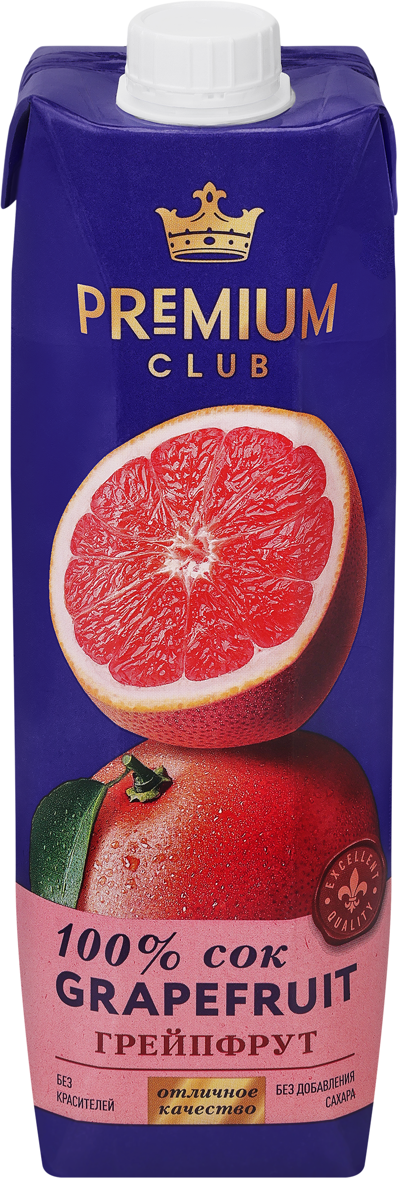 Изображение товара Сок PREMIUM CLUB Грейпфрутовый 1л без добавления сахара