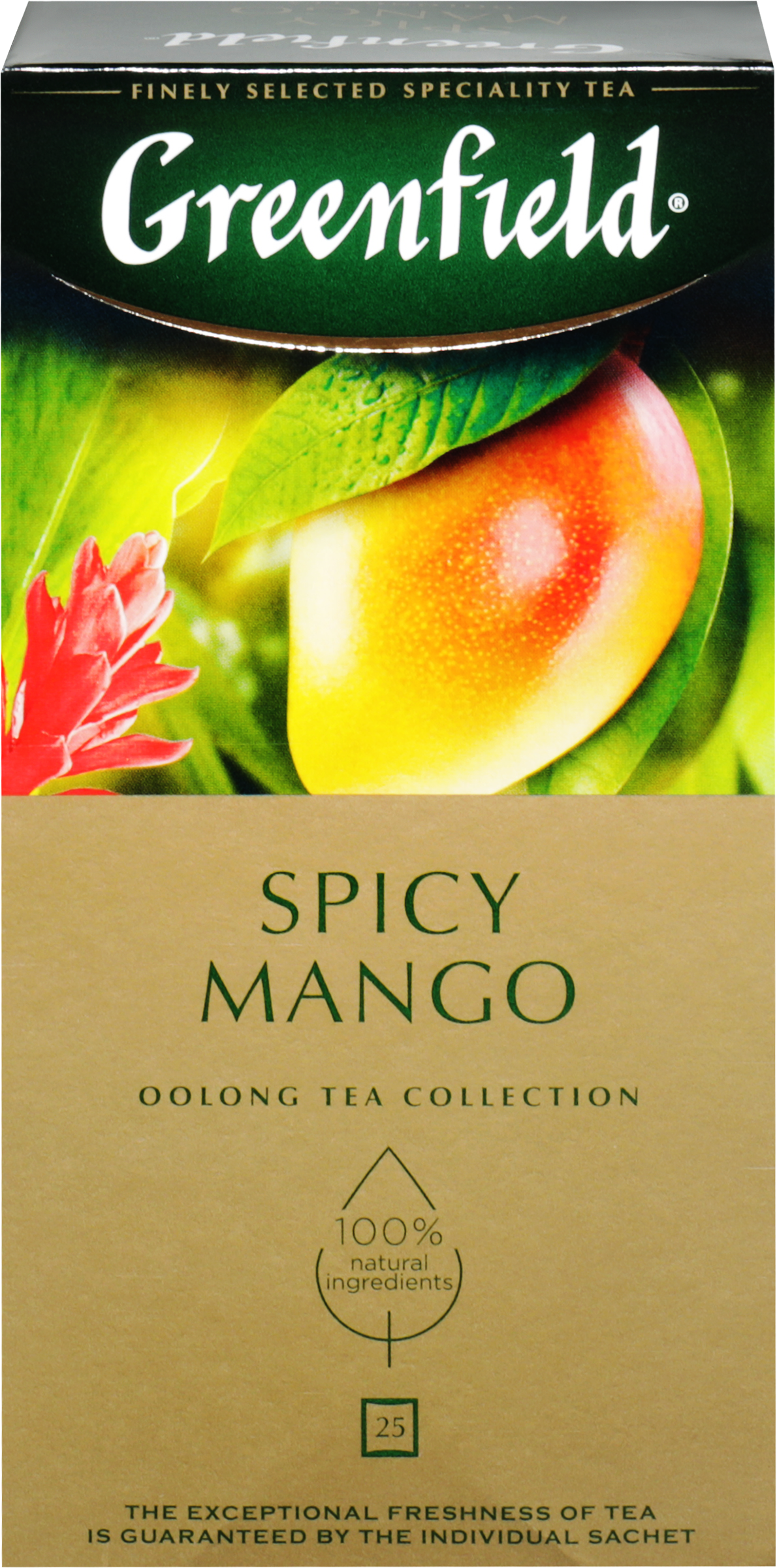 Изображение товара Чай зеленый GREENFIELD Спайси Манго, 25пак