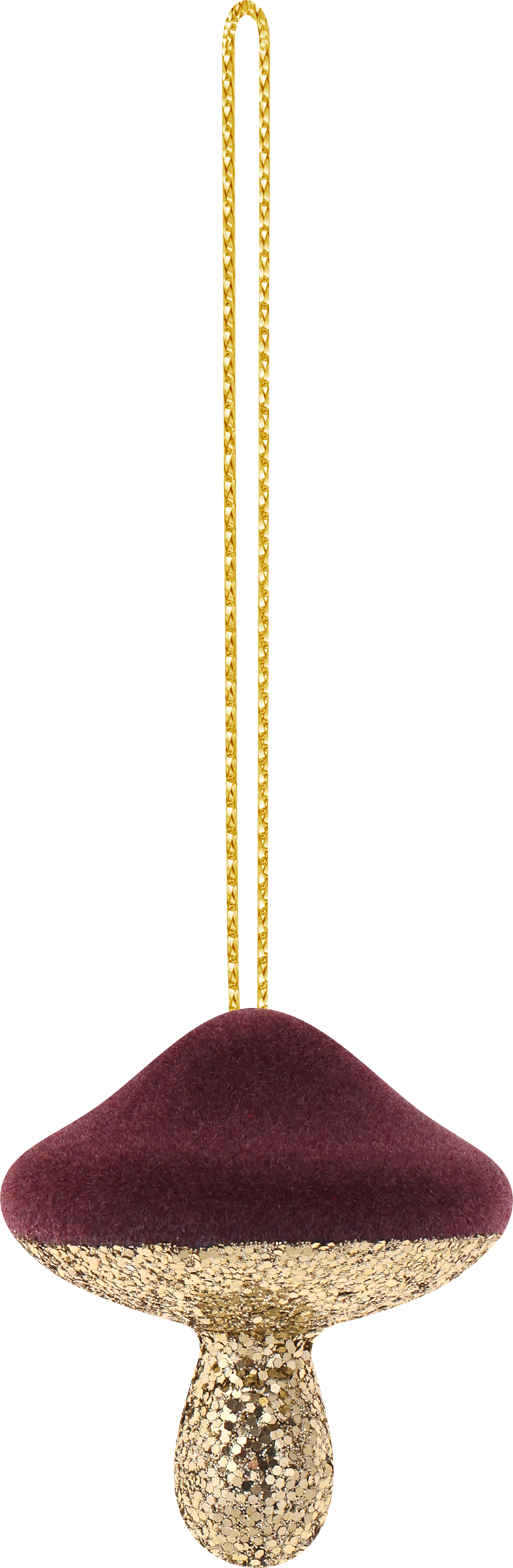 Изображение товара Украшение елочное HOMECLUB Бархатный гриб 6см пластиковое в ассортименте