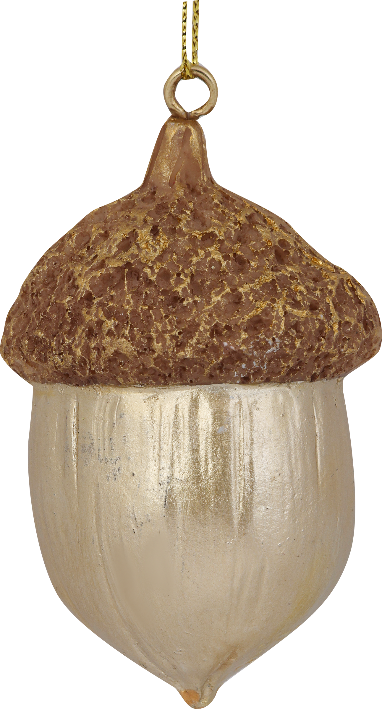 Изображение товара Украшение елочное HOMECLUB Золотой желудь 7,8см полирезин в ассортименте