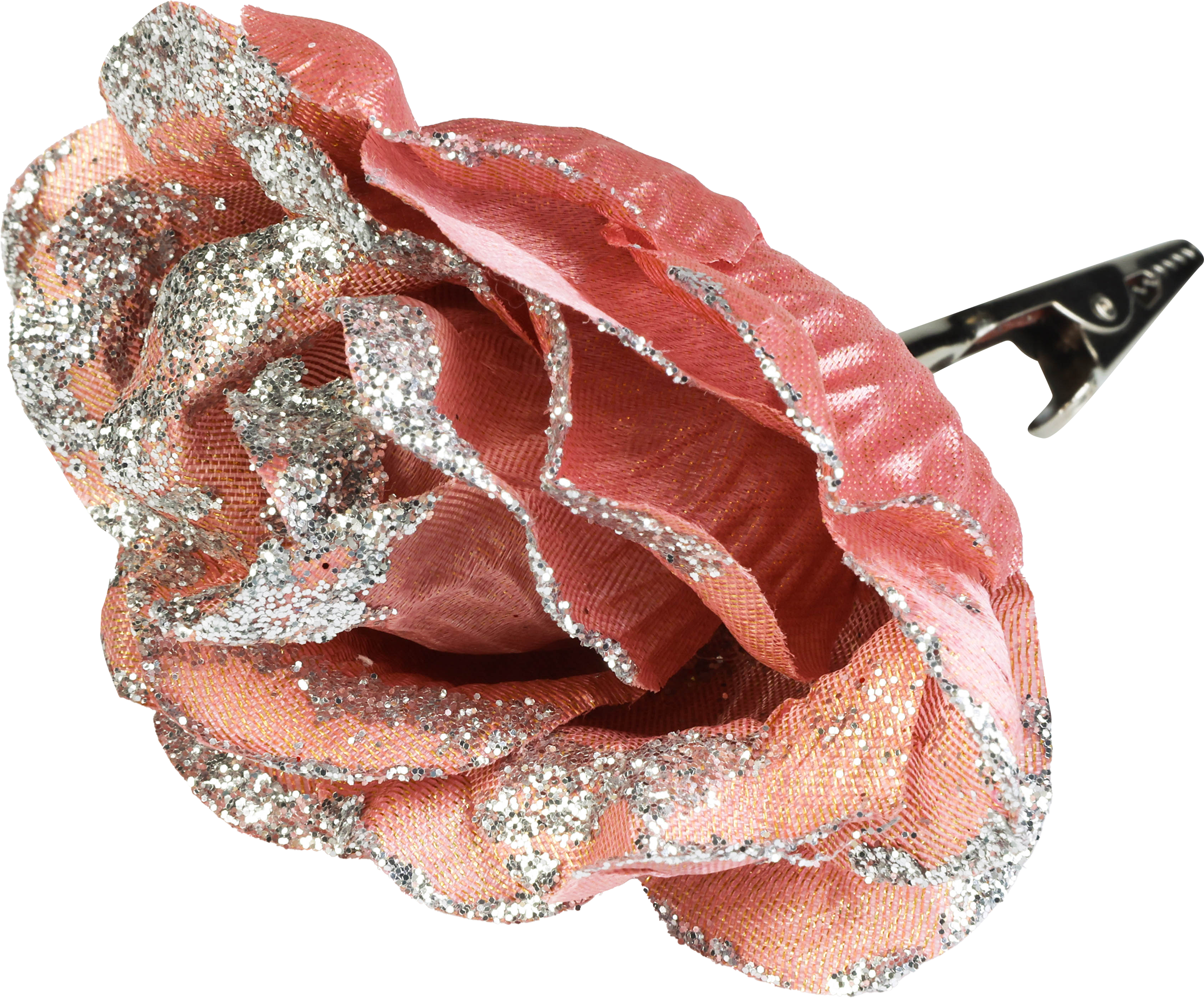 Изображение товара Украшение елочное HOMECLUB Цветок 10см в ассортименте для новогоднего декора