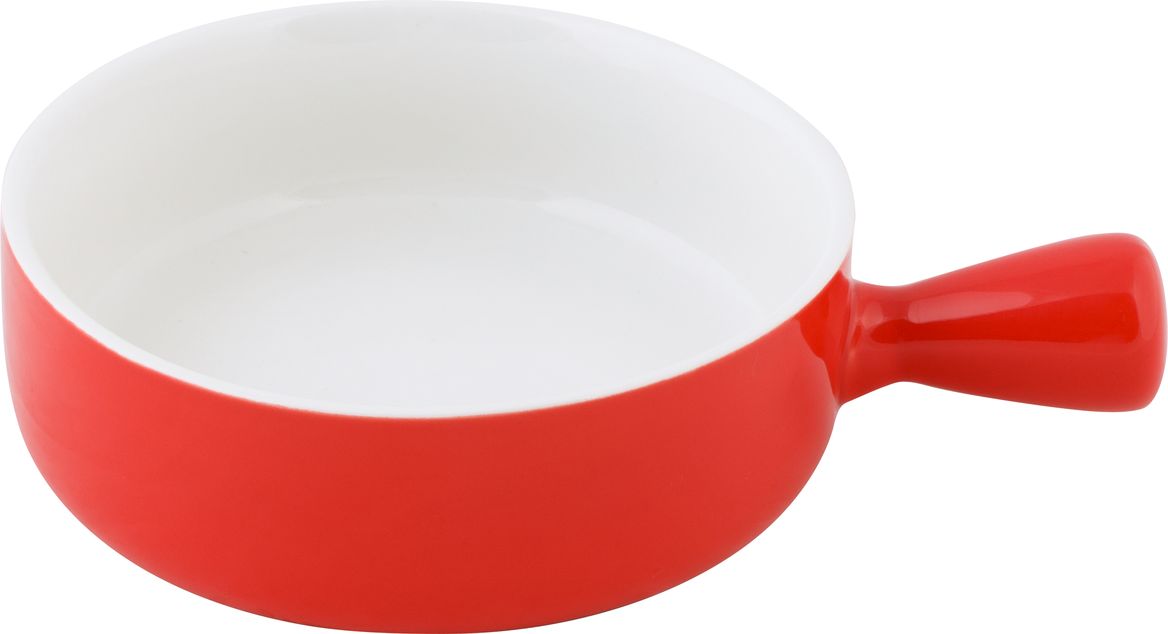 Изображение товара Форма для запекания HOMECLUB 19x14x5см, круглая, с ручкой, красная, фарфор, Арт. SD-BD1