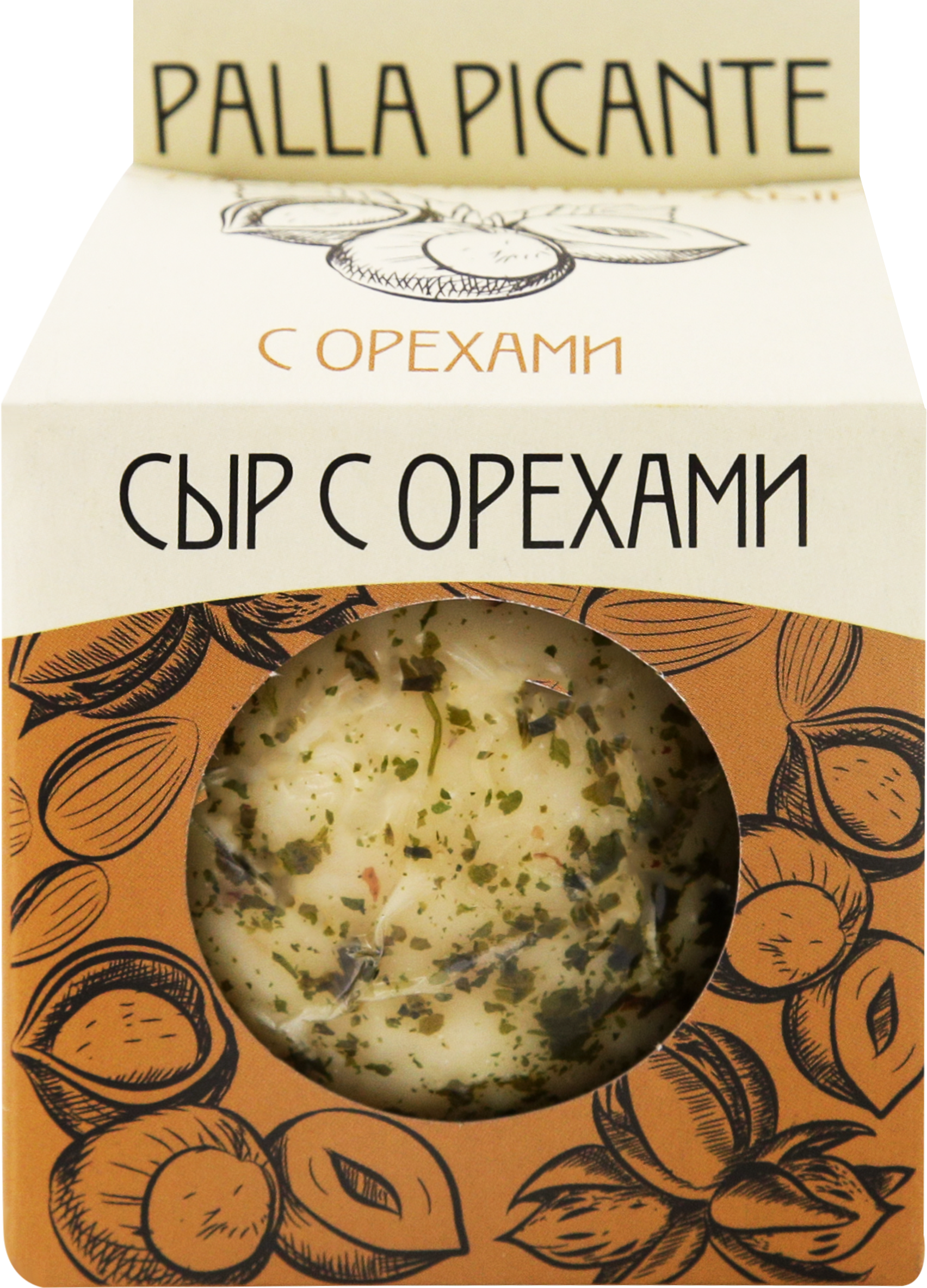 Изображение товара Сыр полутвердый PALLA PICANTE с орехами 50% без змж 160г