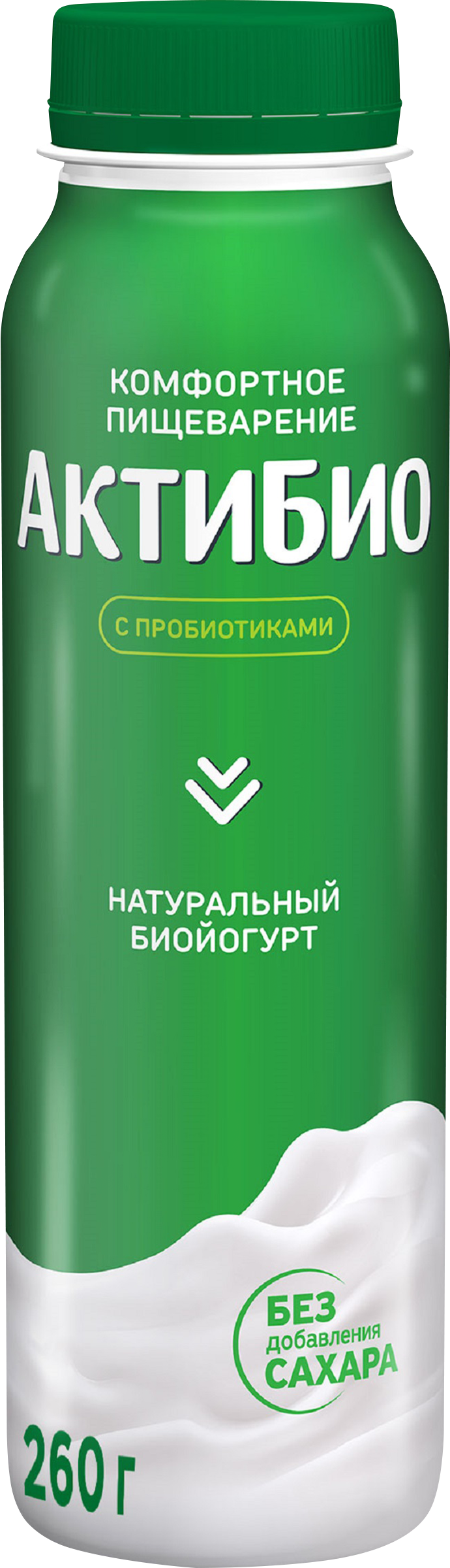 Изображение товара Биойогурт питьевой АКТИБИО Натуральный 1,8%, без змж, 260г
