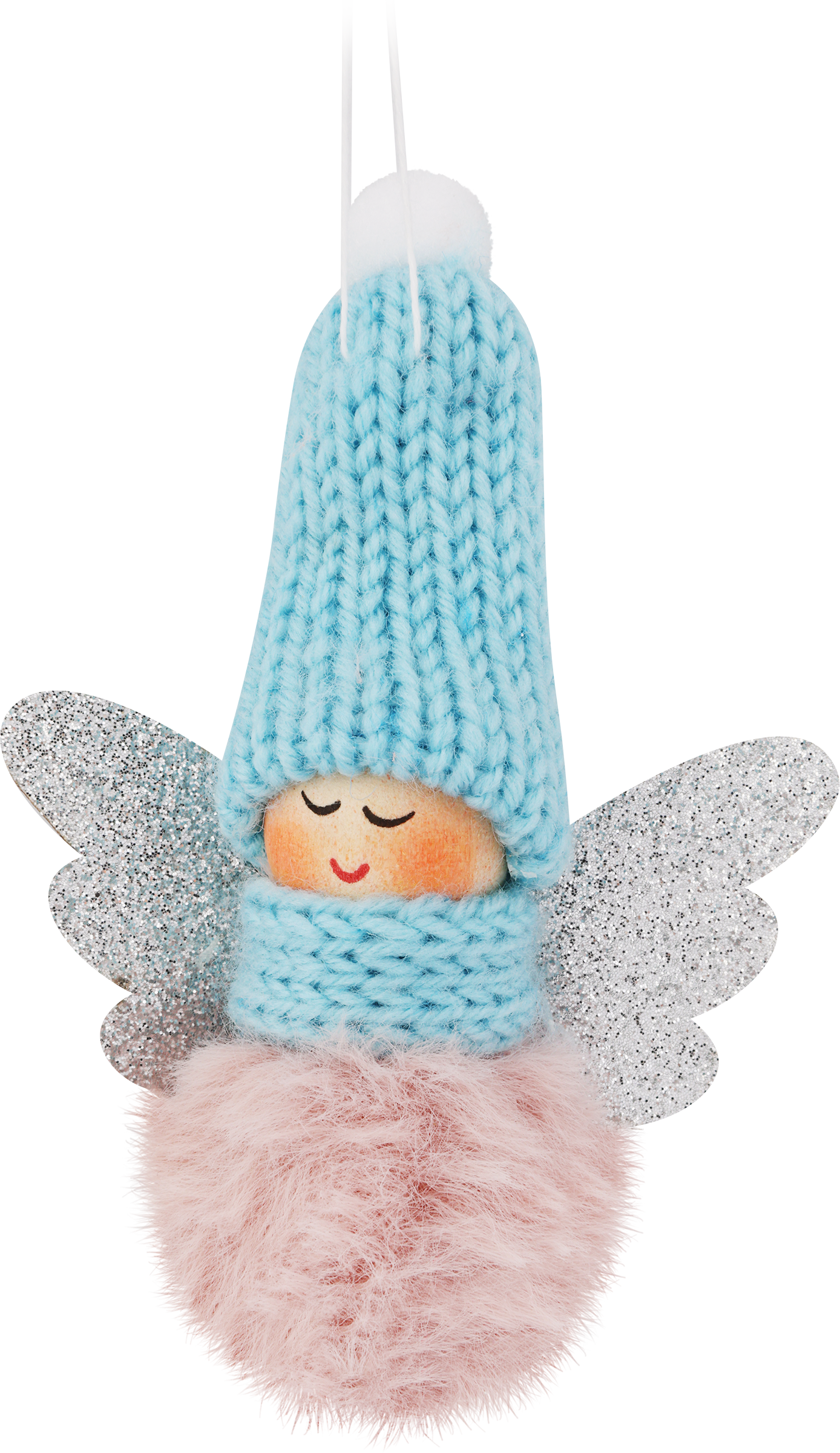 Изображение товара Набор украшений HOMECLUB Ангелы в шапочках 8,5см, 2 шт, праздничное новогоднее оформление