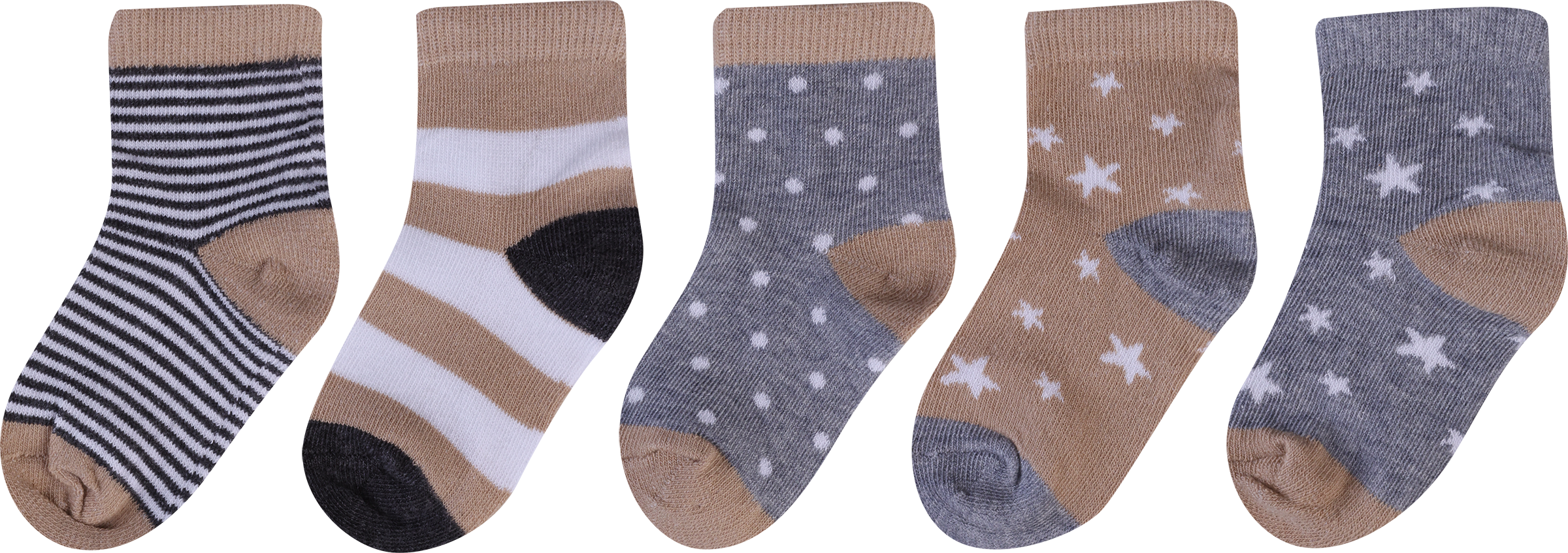 Изображение товара Носки для девочки LITTLE TIMES р 6-14, комплект 5 пар, хлопок эластан, Россия