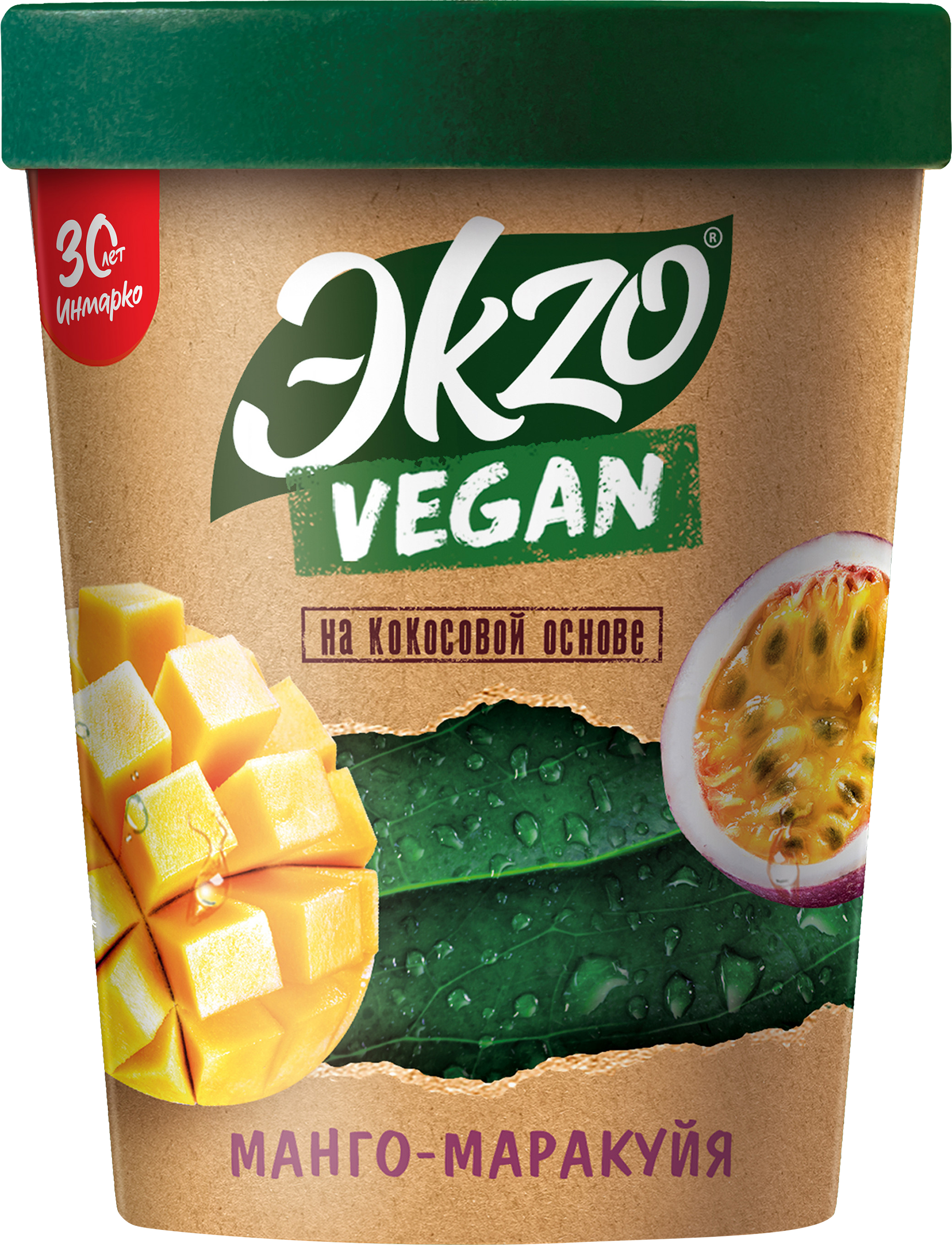 Изображение товара Веганский замороженный десерт Манго-Маракуйя в картонном стакане 270г