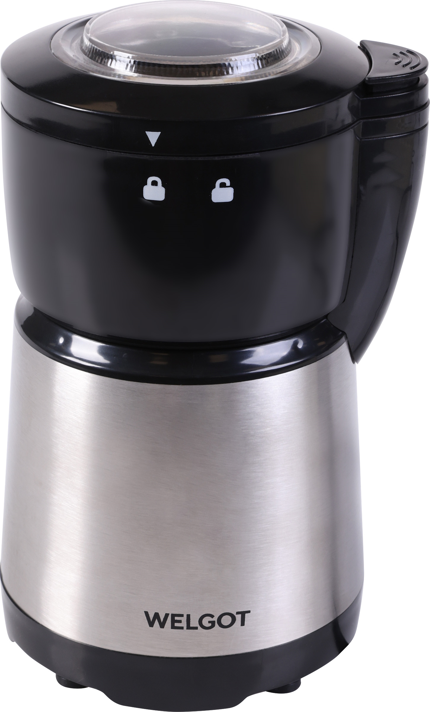 Изображение товара Кофемолка WELGOT QL-018 для измельчения зерен кофе 180 г стильный дизайн