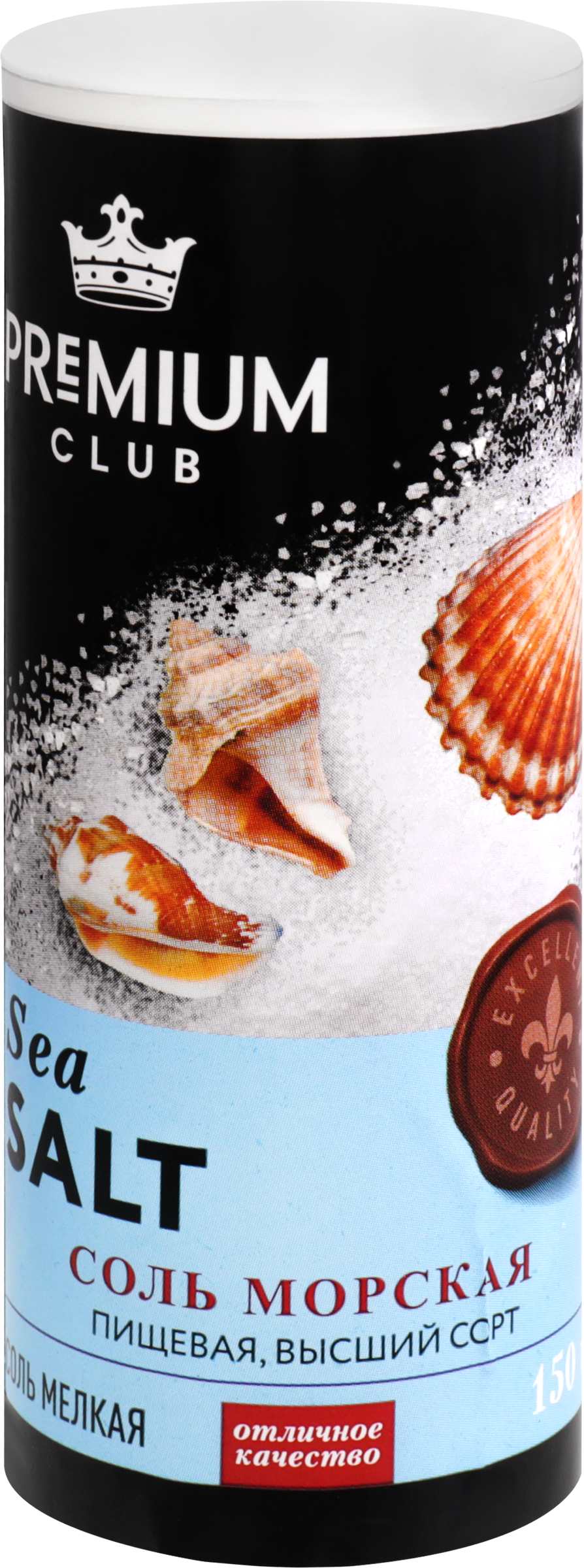 Изображение товара Соль морская PREMIUM CLUB помол №0 высший сорт, 150г
